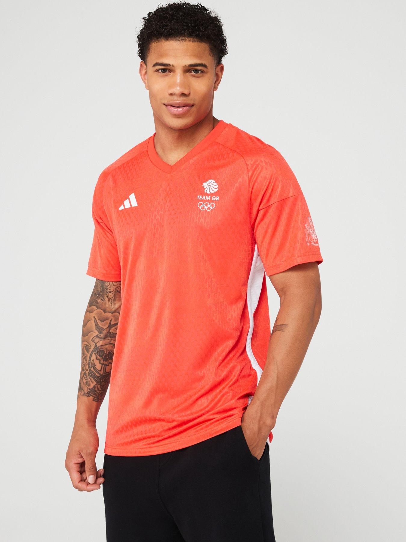 adidas Mens Team Gb Football Jersey Red Very Ireland