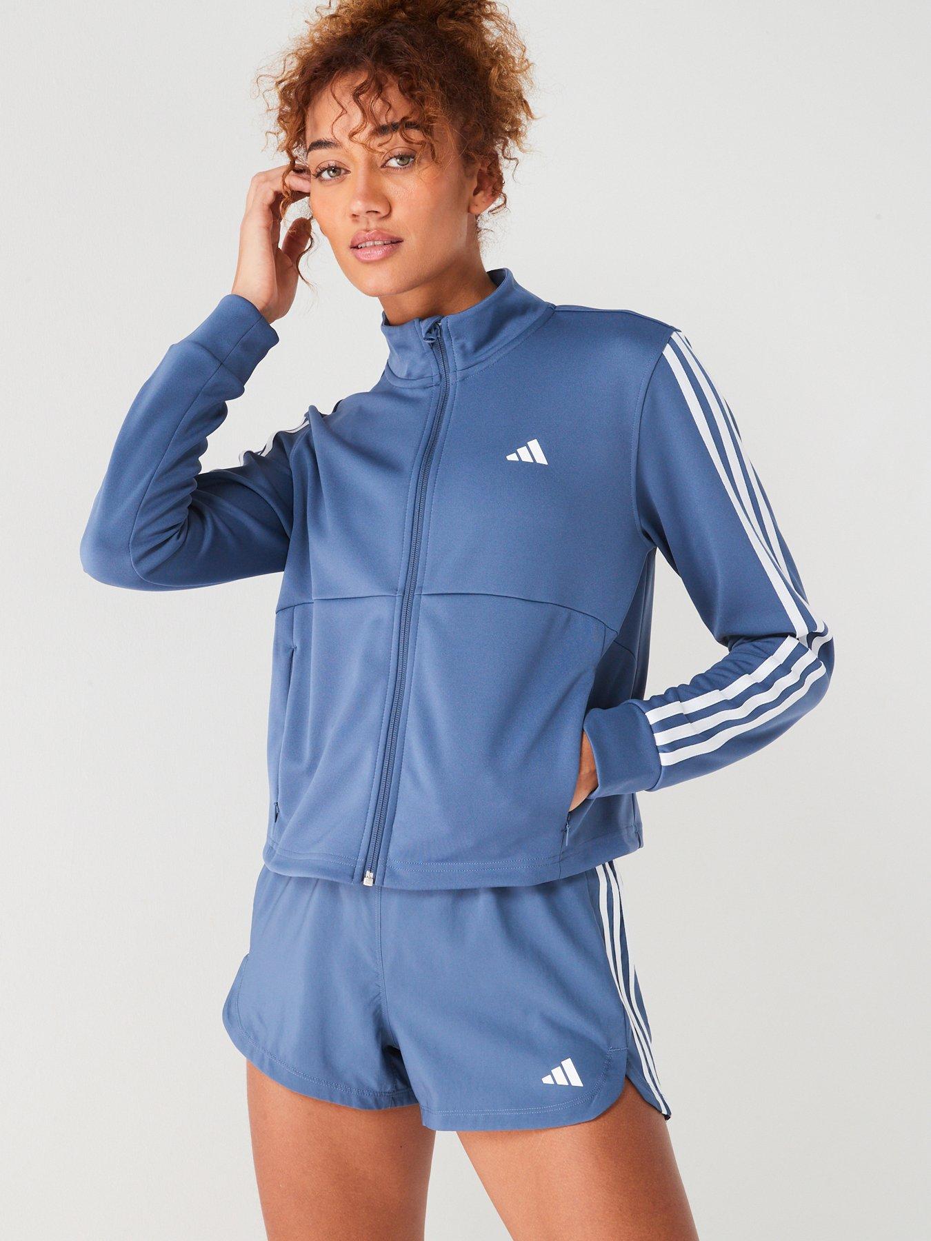 Adidas three stripe track top ladies online