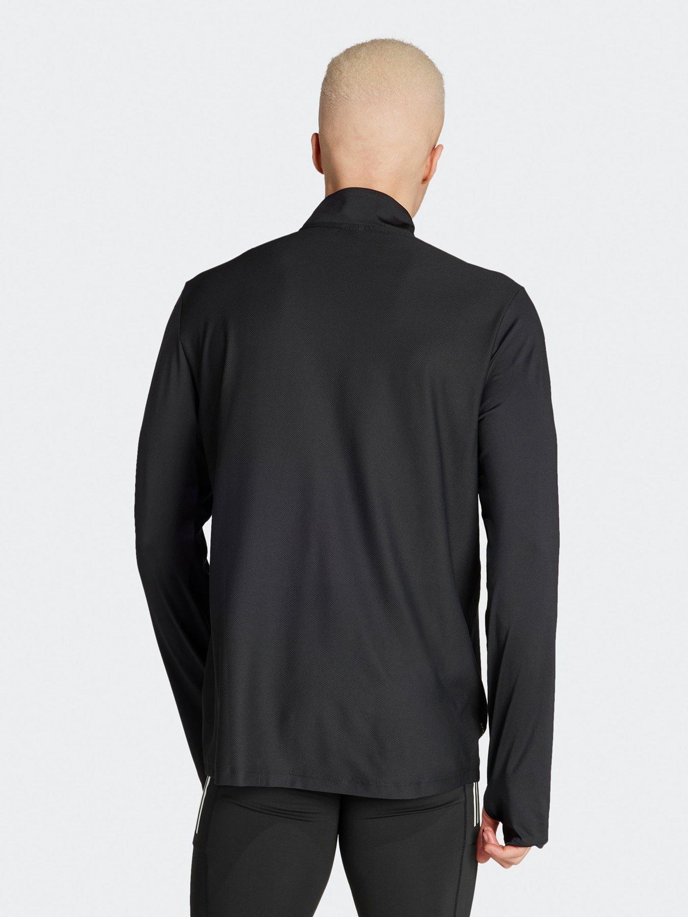 adidas-mens-running-own-the-run-half-zip-top-blackstillFront