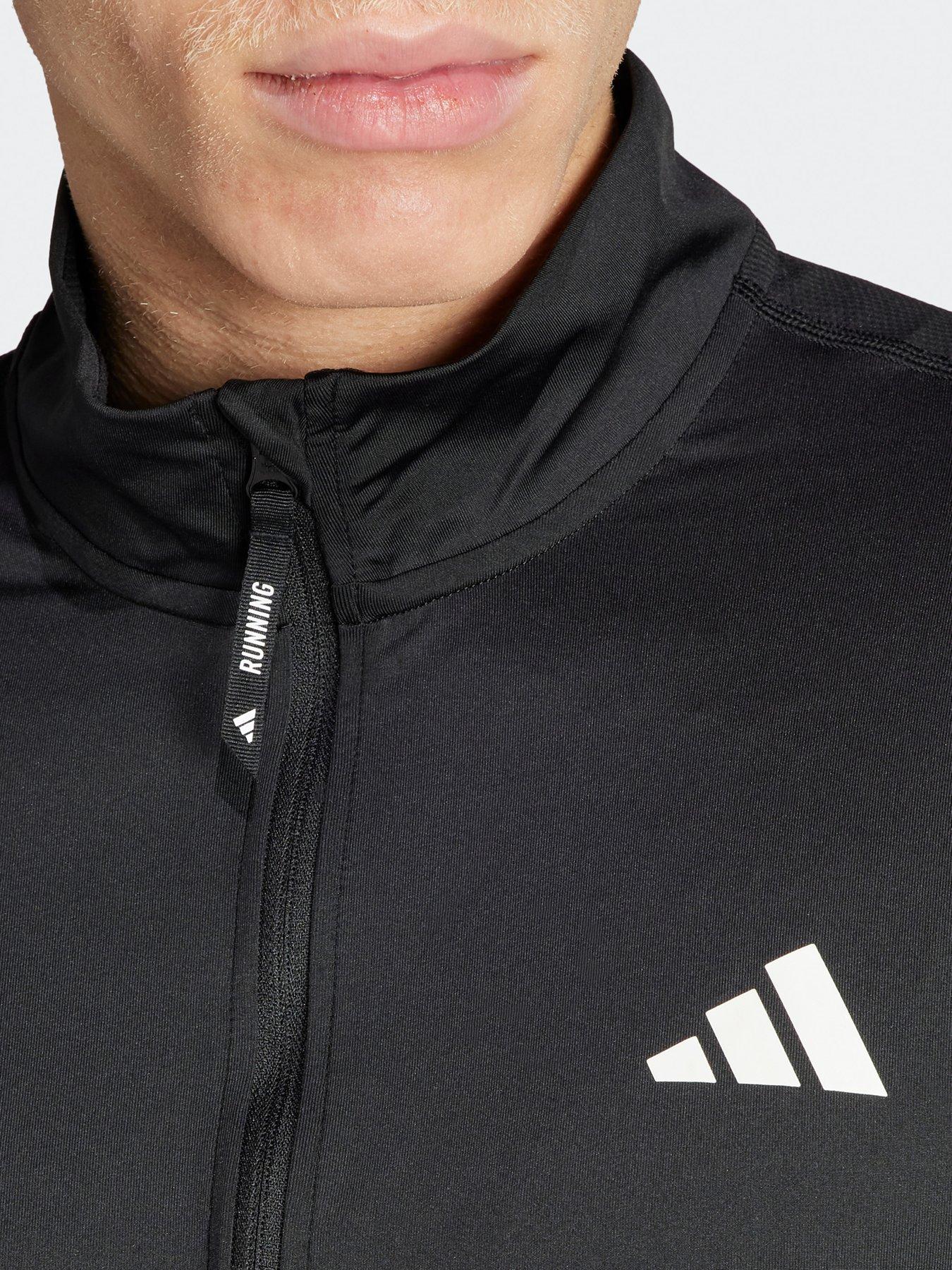 adidas-mens-running-own-the-run-half-zip-top-blackoutfit