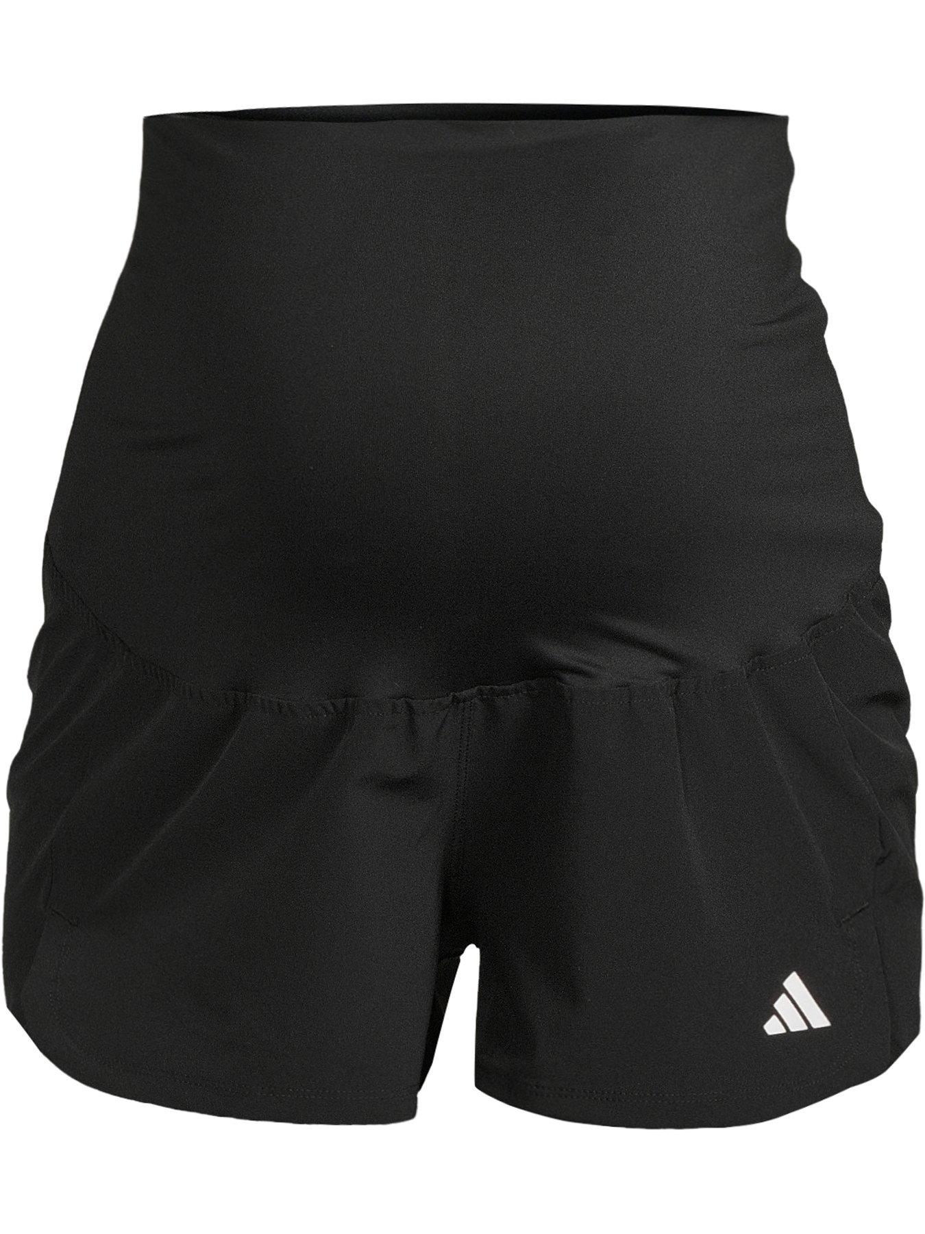 adidas-womens-training-pacer-maternity-shorts-blackoutfit