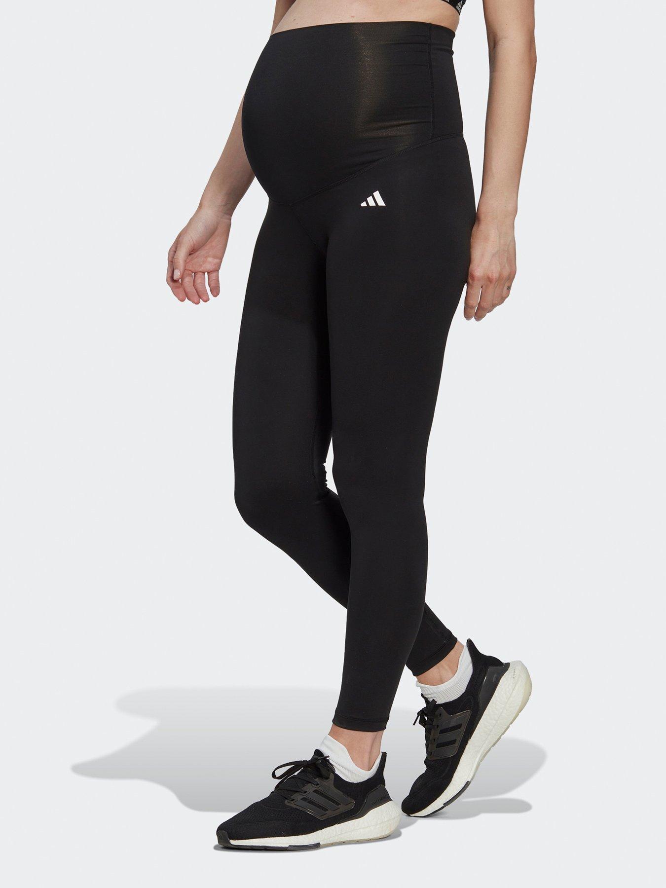 adidas-womens-train-essentials-maternity-78-tights-blackfront