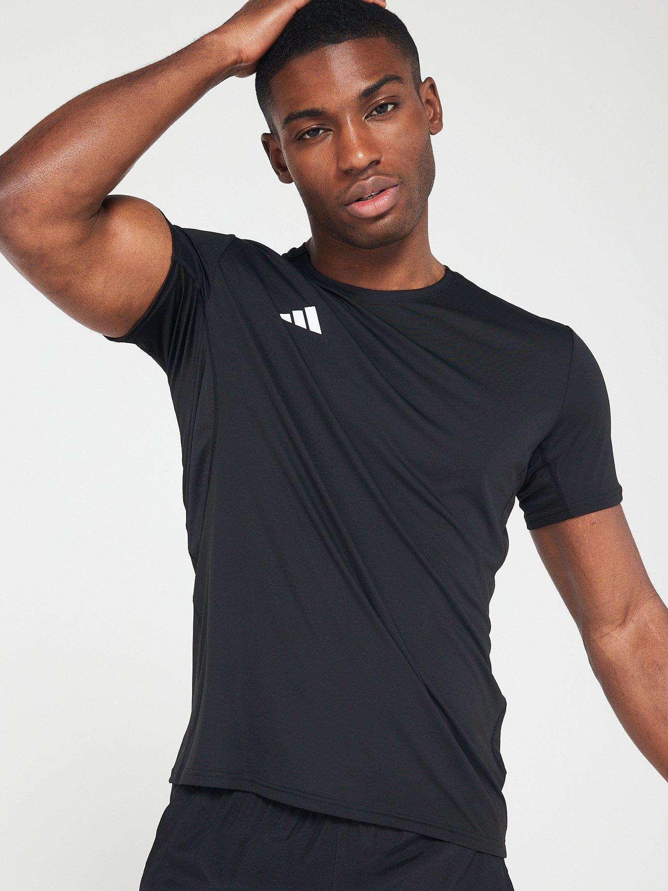 adidas-mens-running-adizero-tee-black