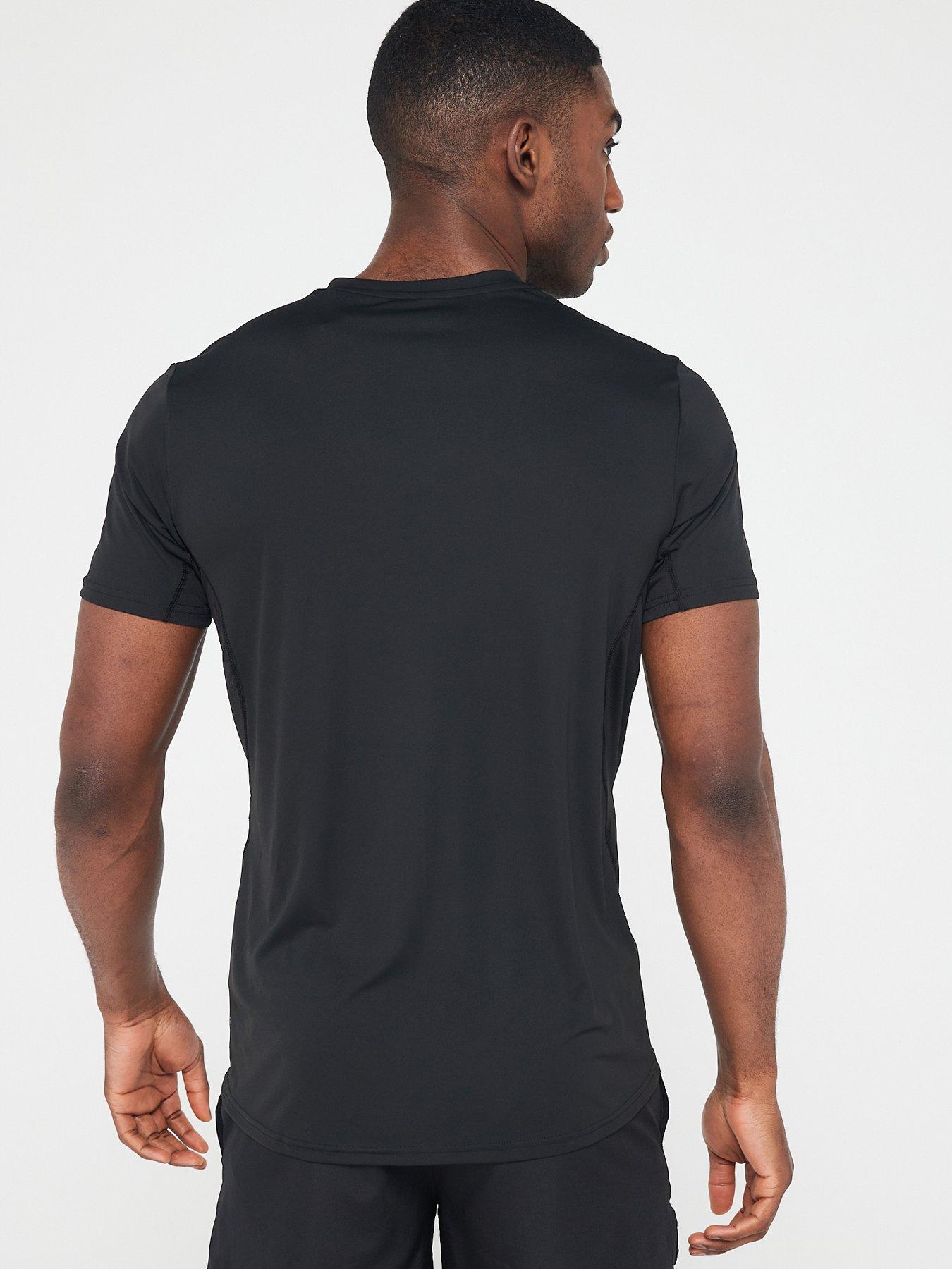 adidas-mens-running-adizero-tee-blackstillFront