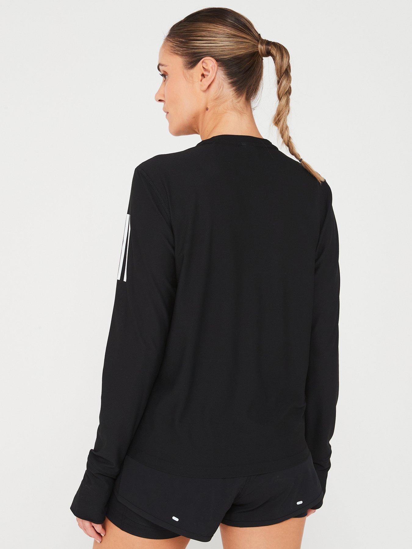 adidas-womens-running-own-the-run-long-sleeve-tee-blackstillFront