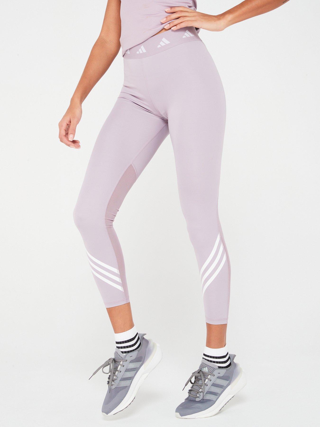 adidas Techfit Colorblock 7/8 Leggings - Red