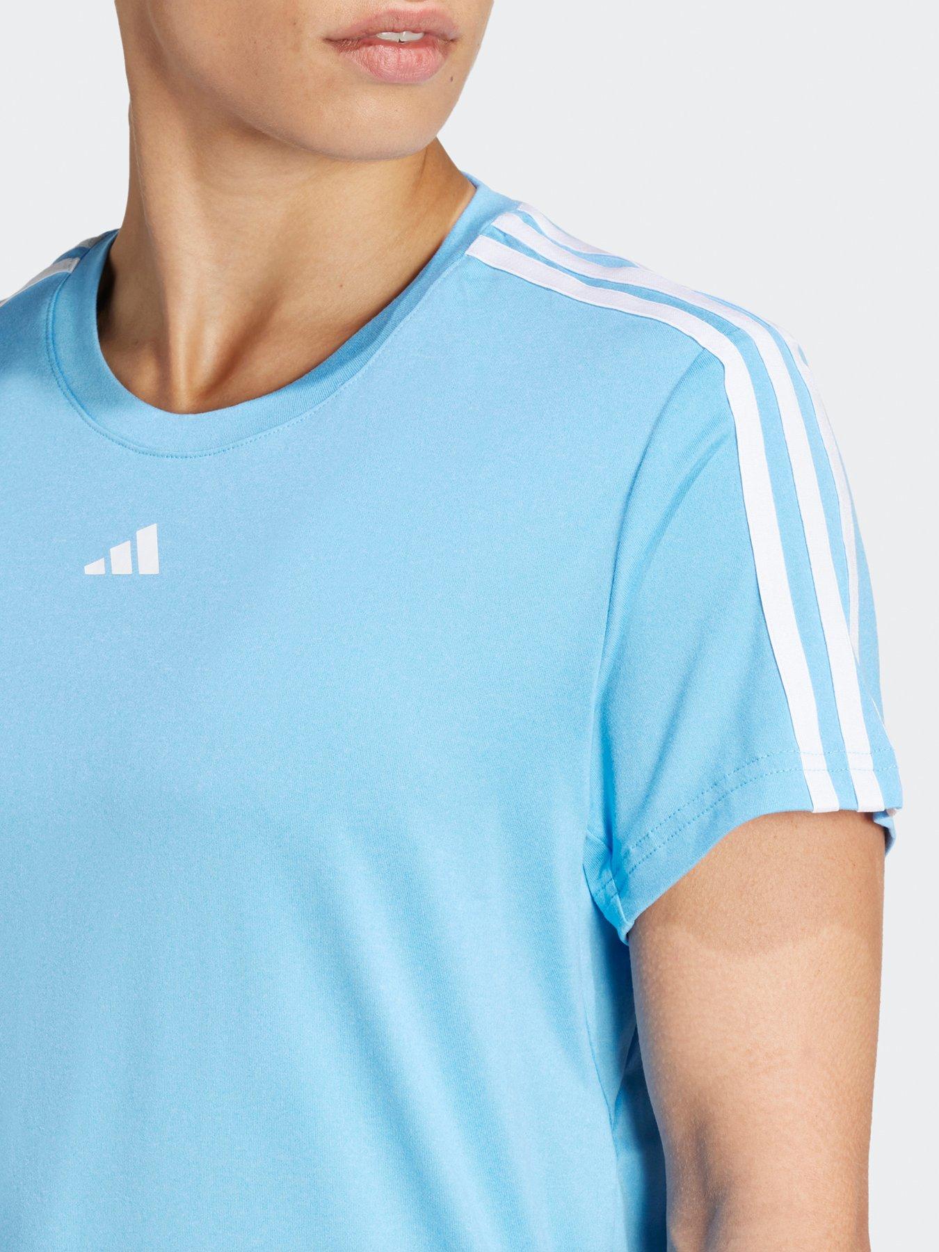 adidas-womens-train-essentials-3-stripe-t-shirt-blueoutfit