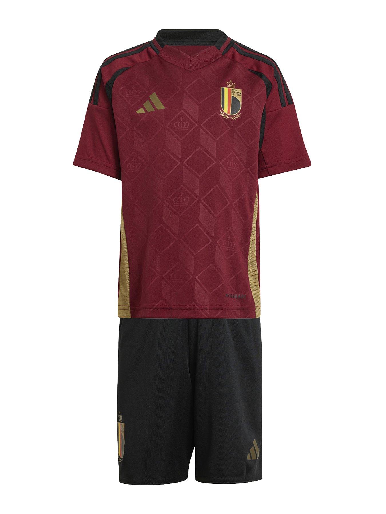 Image 1 of 4 of adidas Belgium Home Mini Kit -burgundy