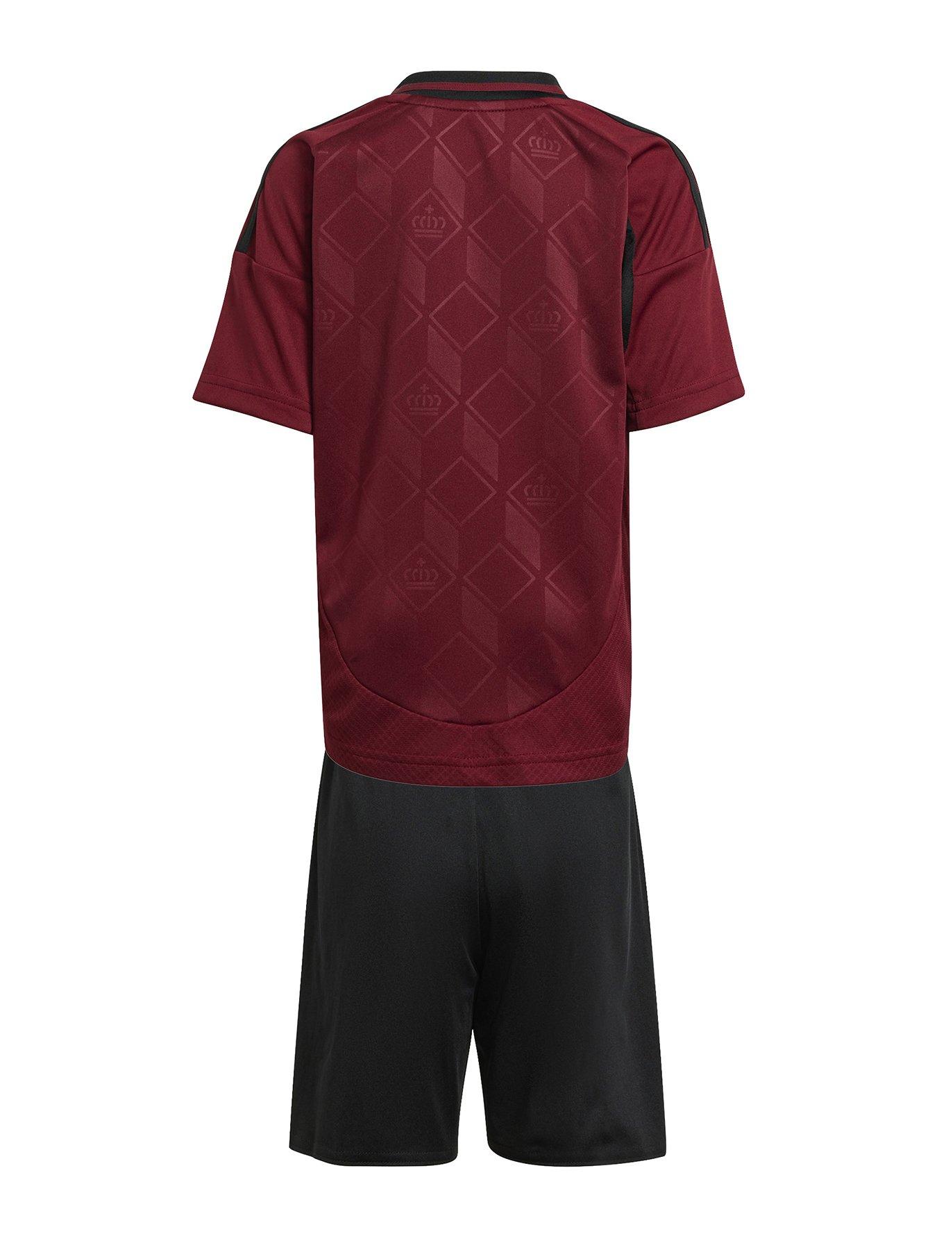 Image 2 of 4 of adidas Belgium Home Mini Kit -burgundy