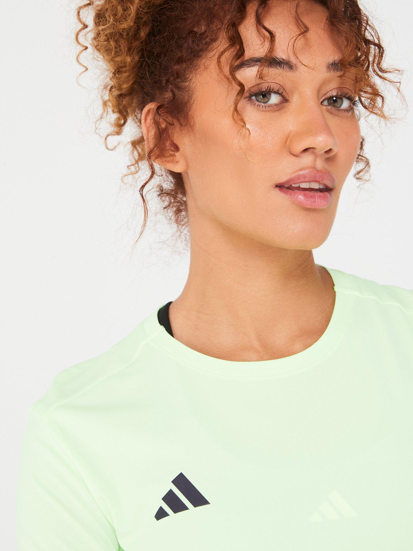 adidas-womens-running-adizero-tee-greenoutfit