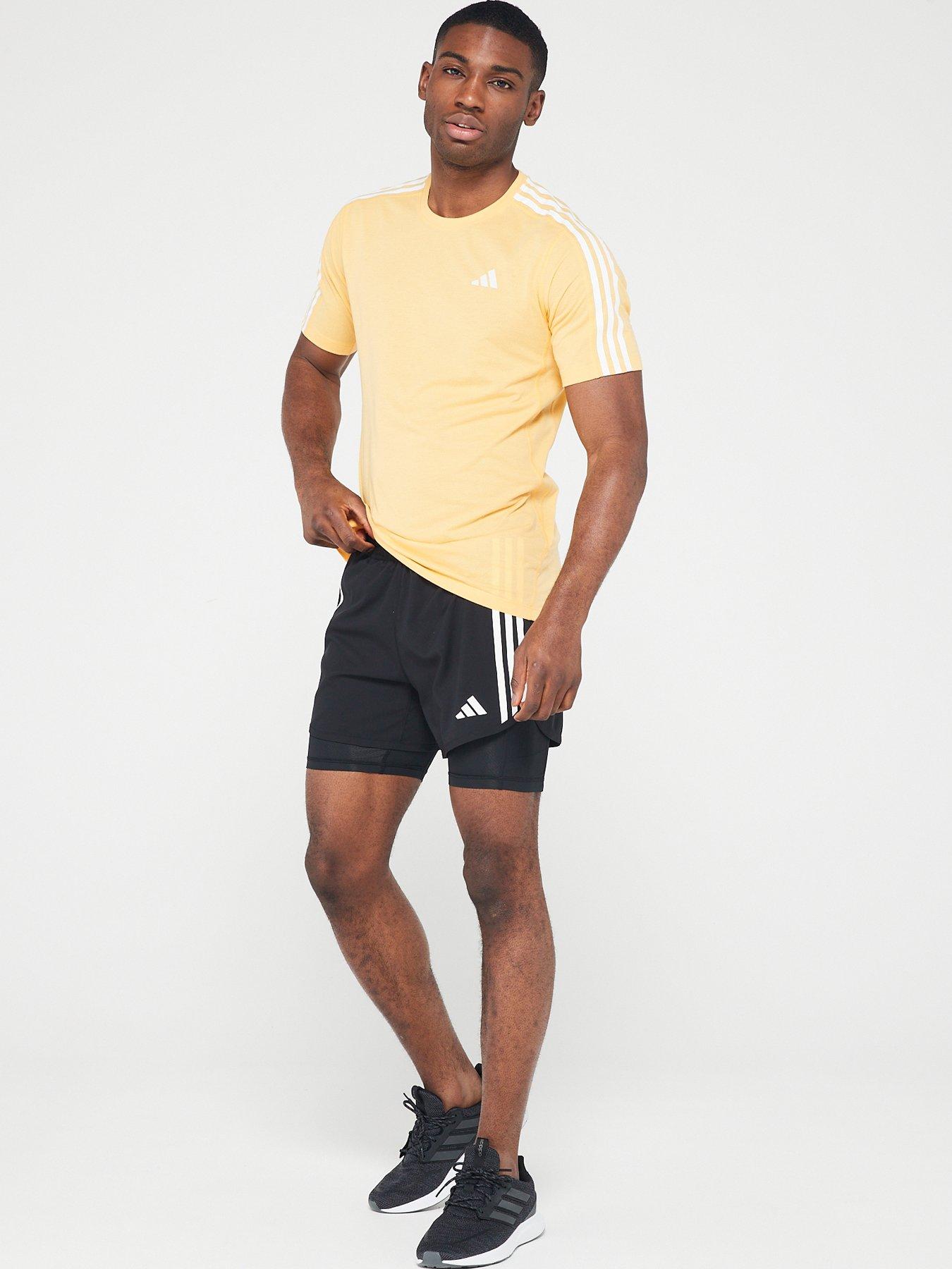 adidas-mens-running-own-the-run-3-stripe-2-in-1-shorts-blackoutfit