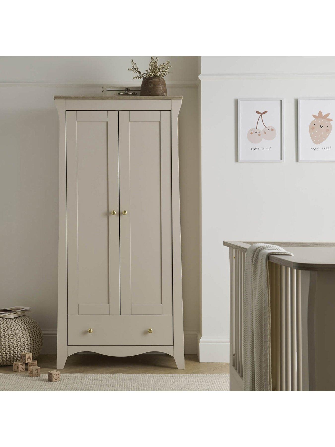 Image 4 of 6 of CuddleCo Clara 3 Piece Nursery Furniture Set With Mattress Options Cashmere Ash