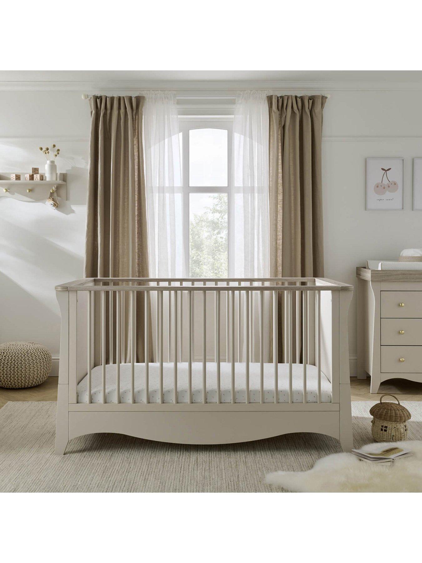 undefined Clara Cot Bed - Cashmere/Ash