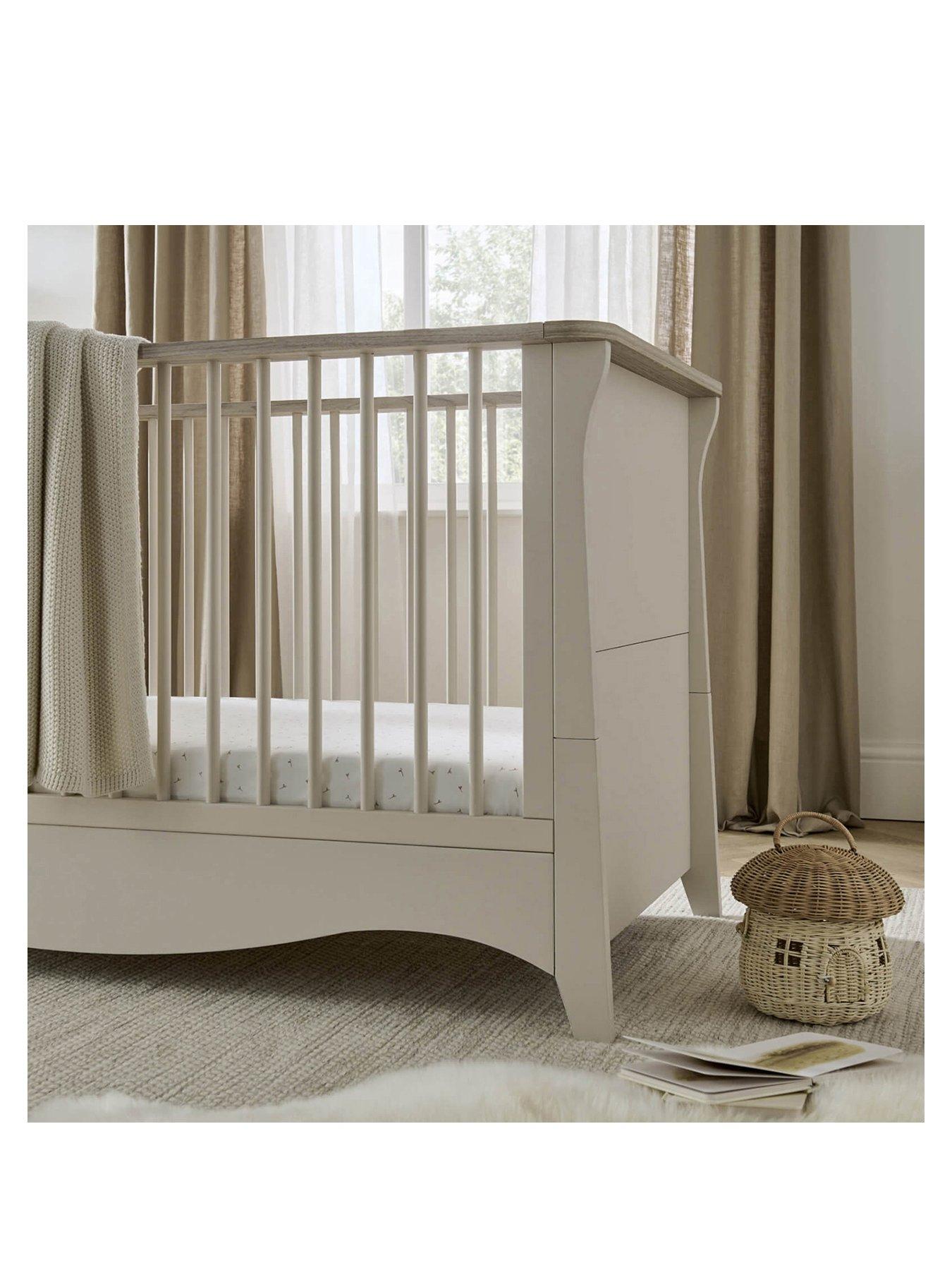 Image 2 of 7 of CuddleCo Clara Cot Bed With Mattress Options Cashmere/Ash