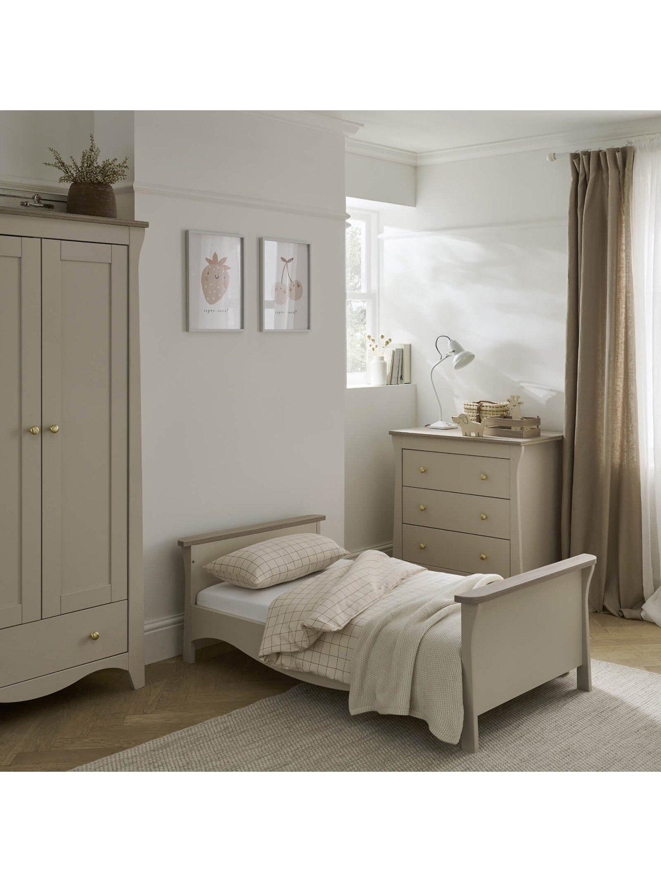 Image 3 of 7 of CuddleCo Clara Cot Bed With Mattress Options Cashmere/Ash