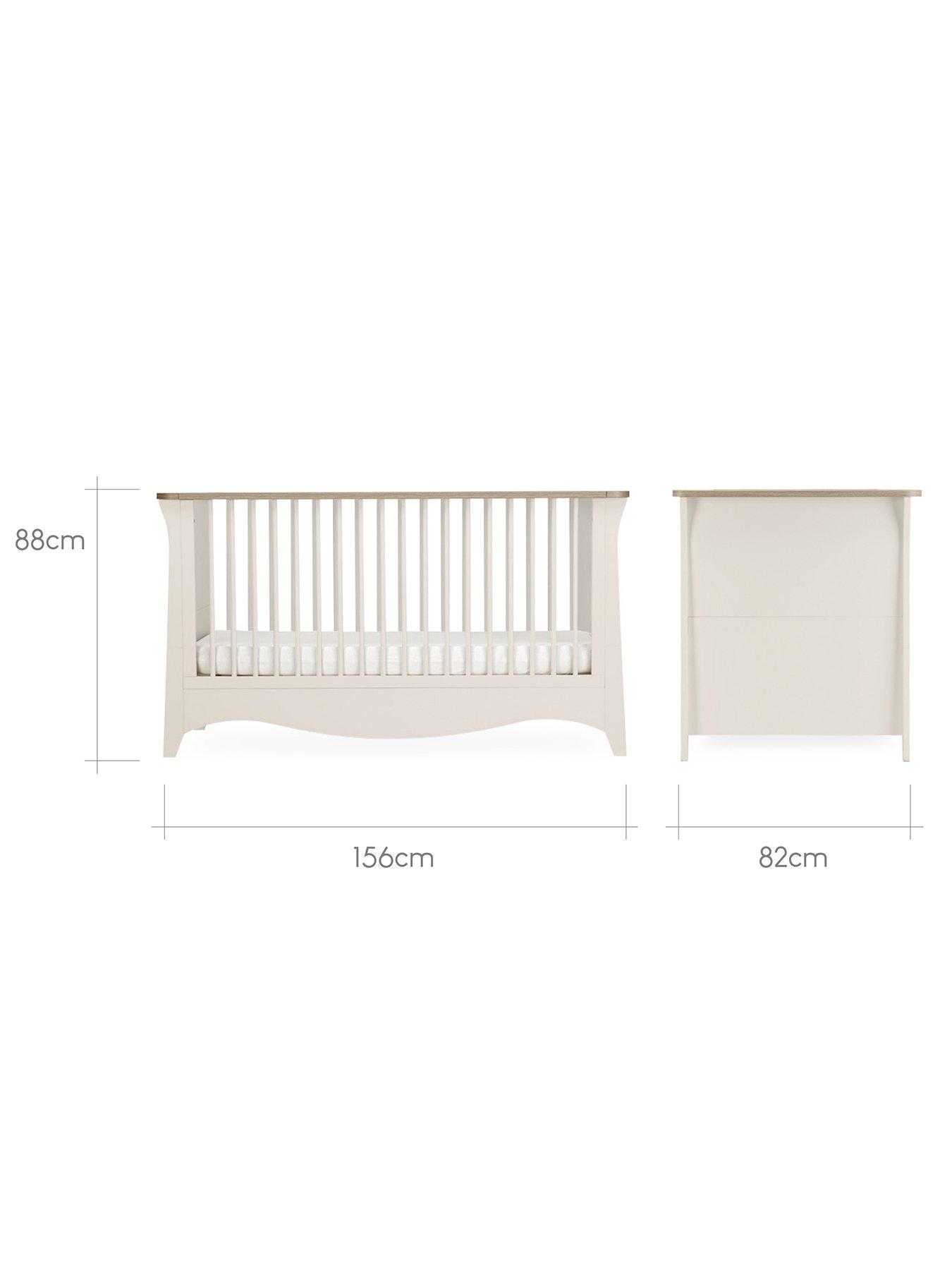 Image 6 of 7 of CuddleCo Clara Cot Bed With Mattress Options Cashmere/Ash