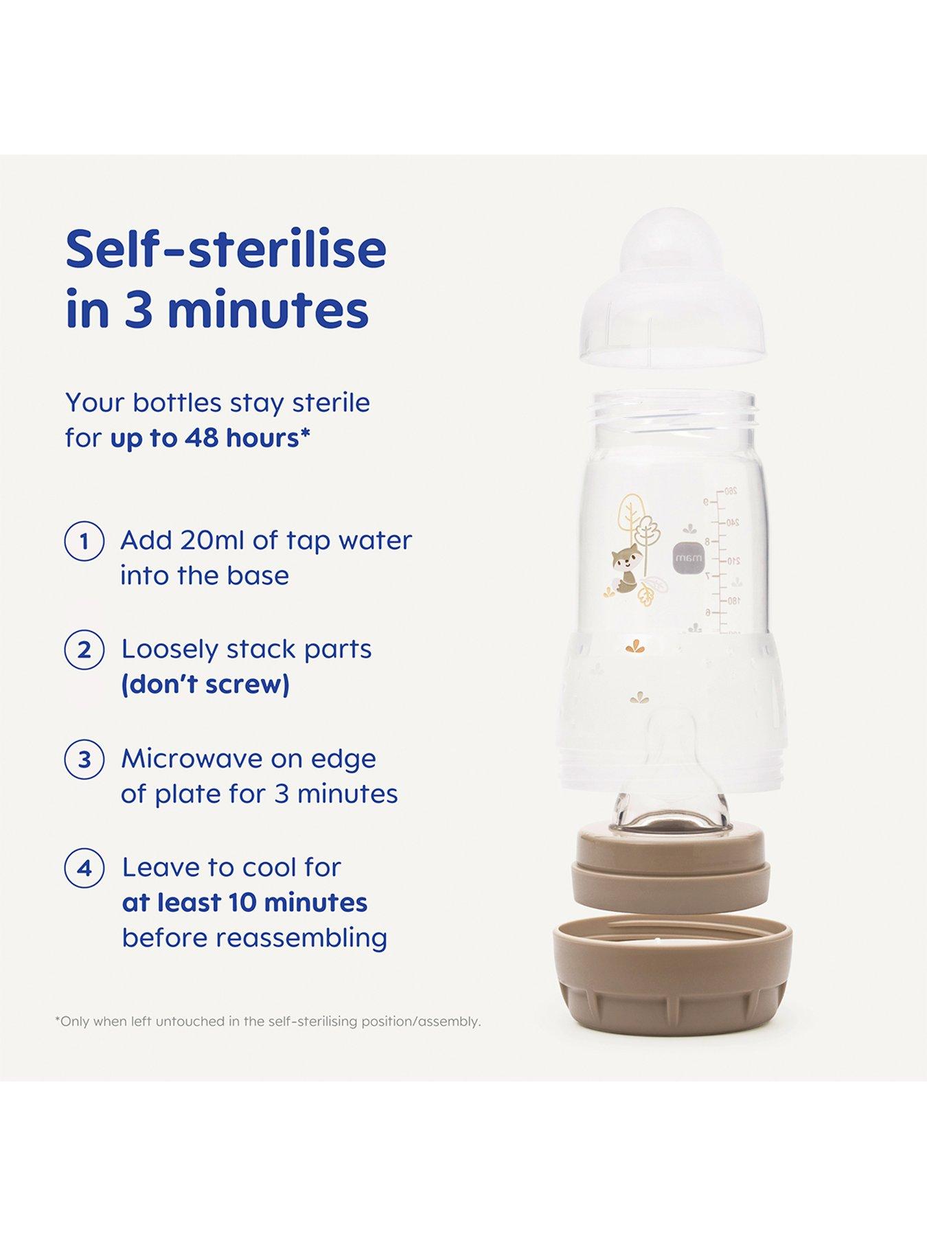 Image 4 of 6 of MAM Easy Start Anti-Colic Baby Bottle Set Small- Blue