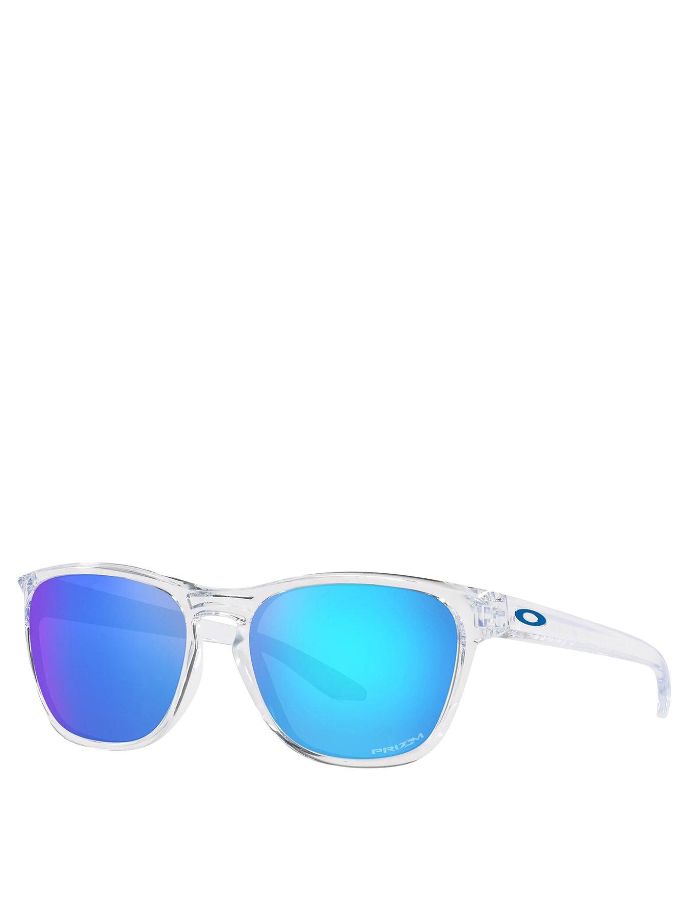 undefined Oakley Manorburn Prizm Sapphire Square Sunglasses - Clear