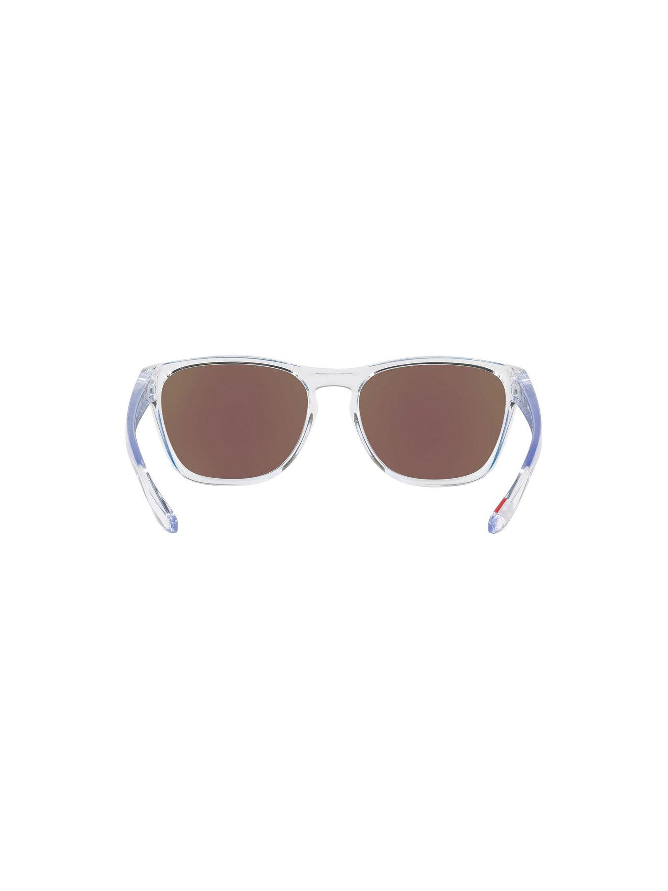 Image 4 of 4 of Oakley Oakley Manorburn Prizm Sapphire Square Sunglasses - Clear