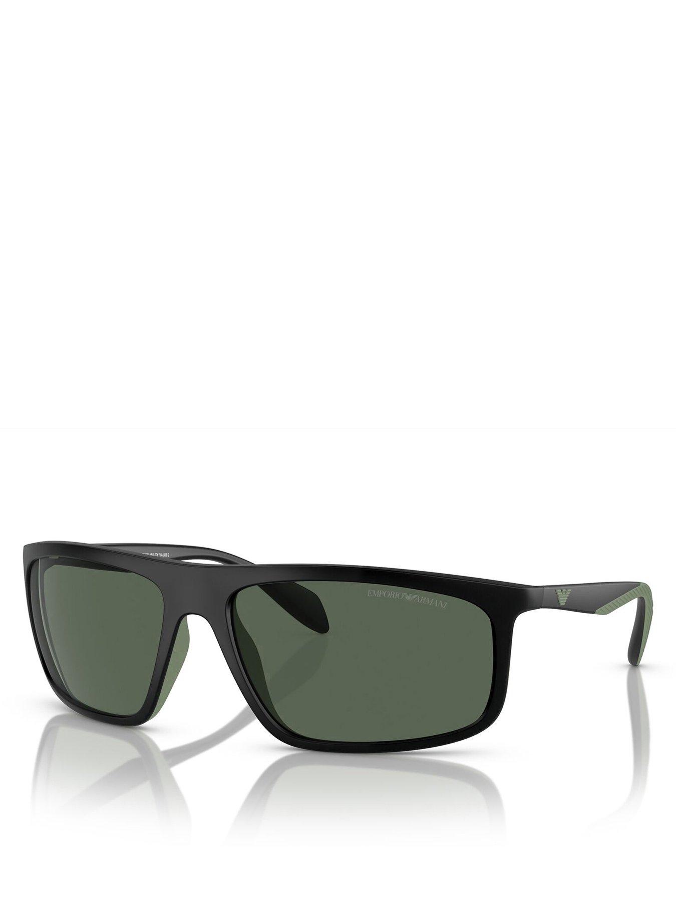 undefined Emporio Armani 0EA4212U Rectangle Sunglasses - Black