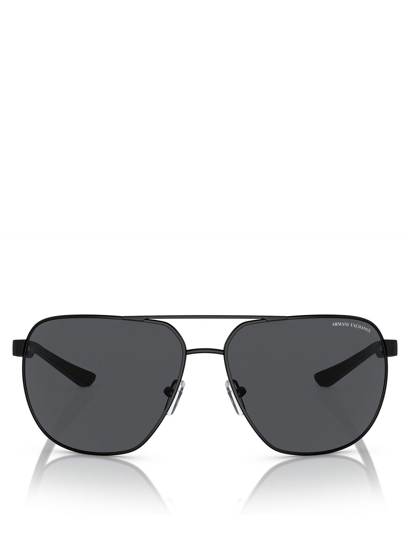 Image 3 of 3 of Armani Exchange AX2047S Aviator Sunglasses - Black