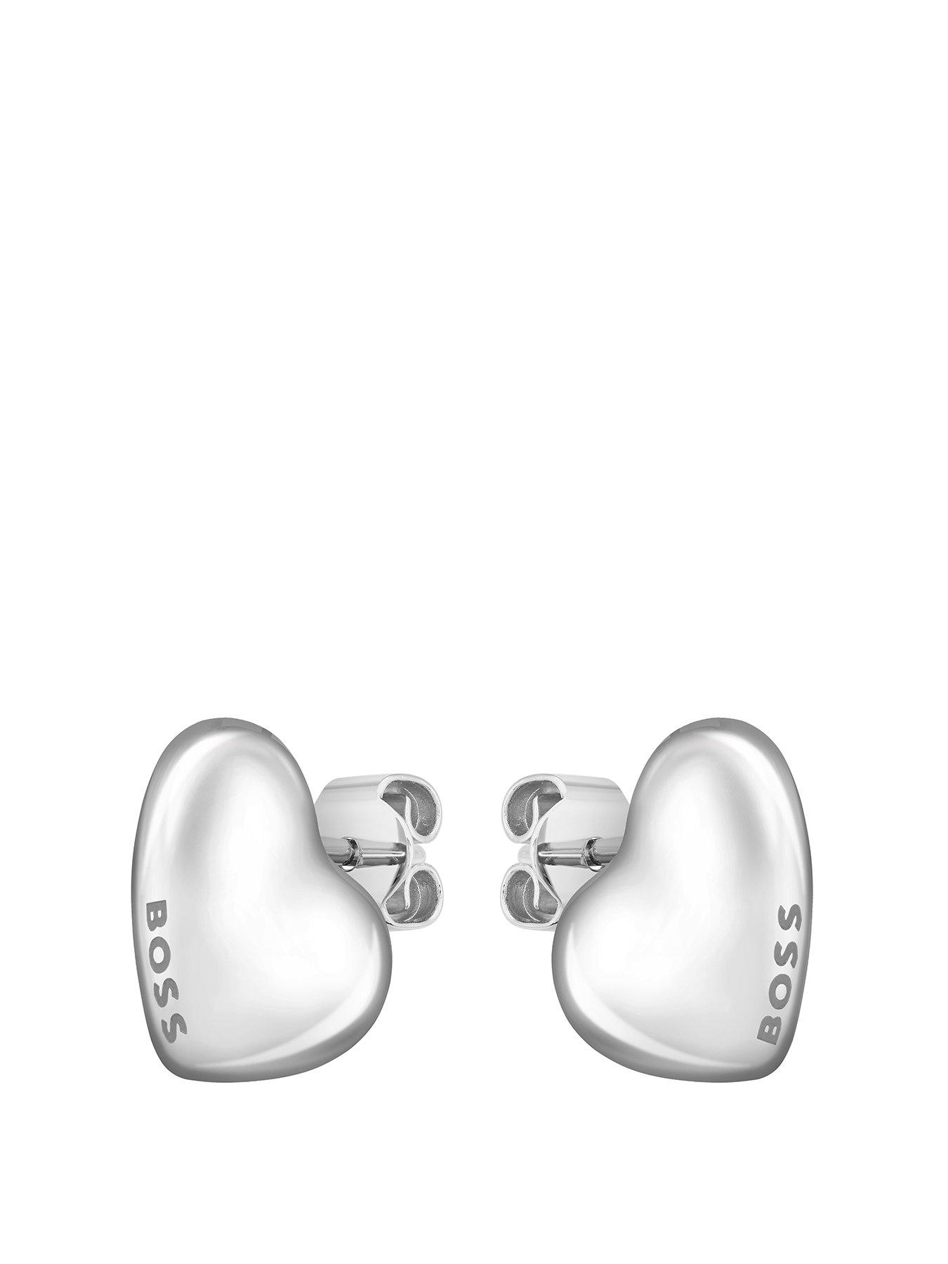 boss-ladies-honey-stainless-steel-heart-earringsfront