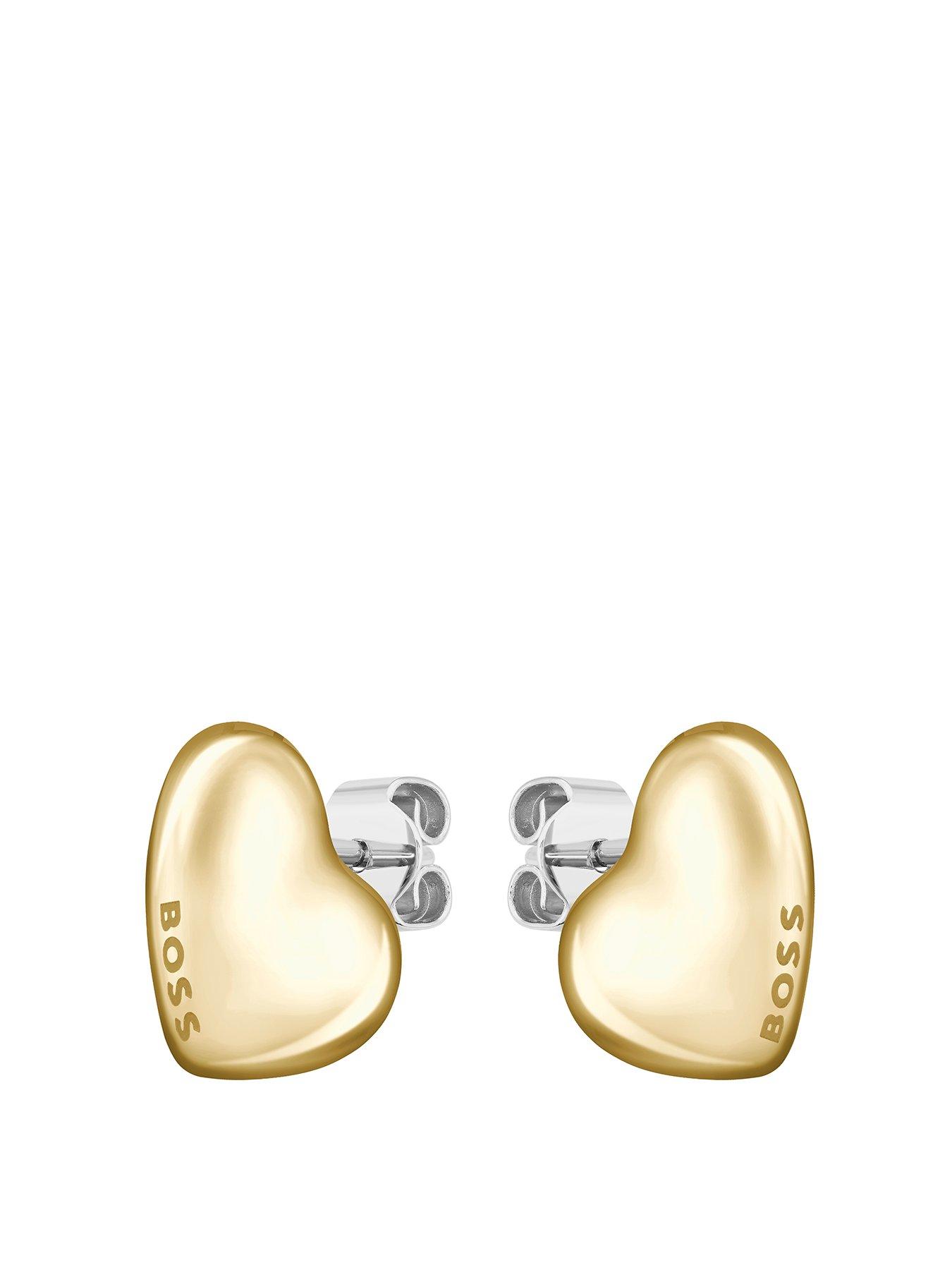 boss-ladies-honey-light-yellow-gold-heart-earrings