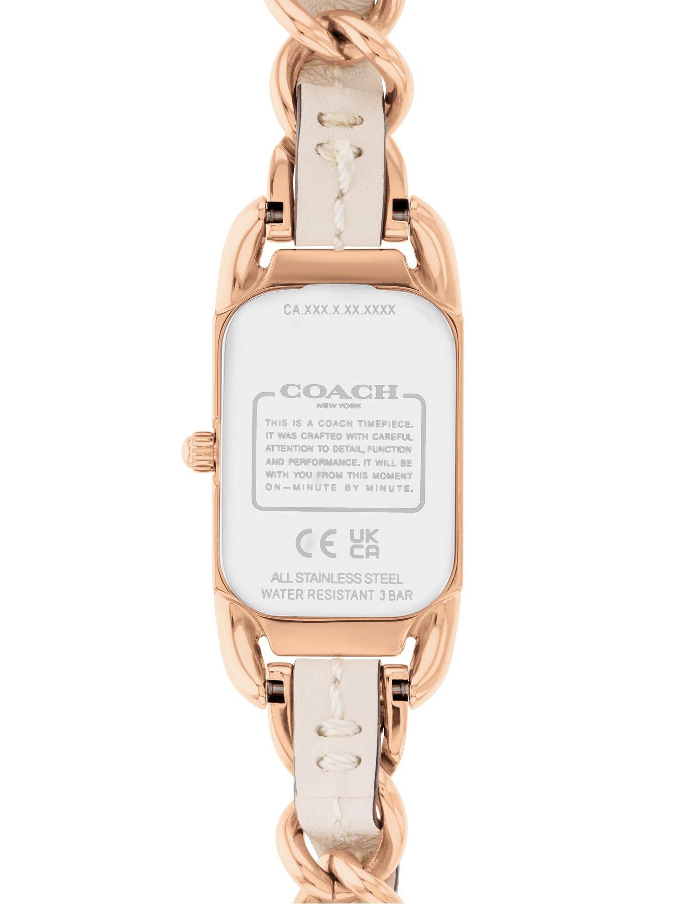 Coach watch women's rose gold clearance