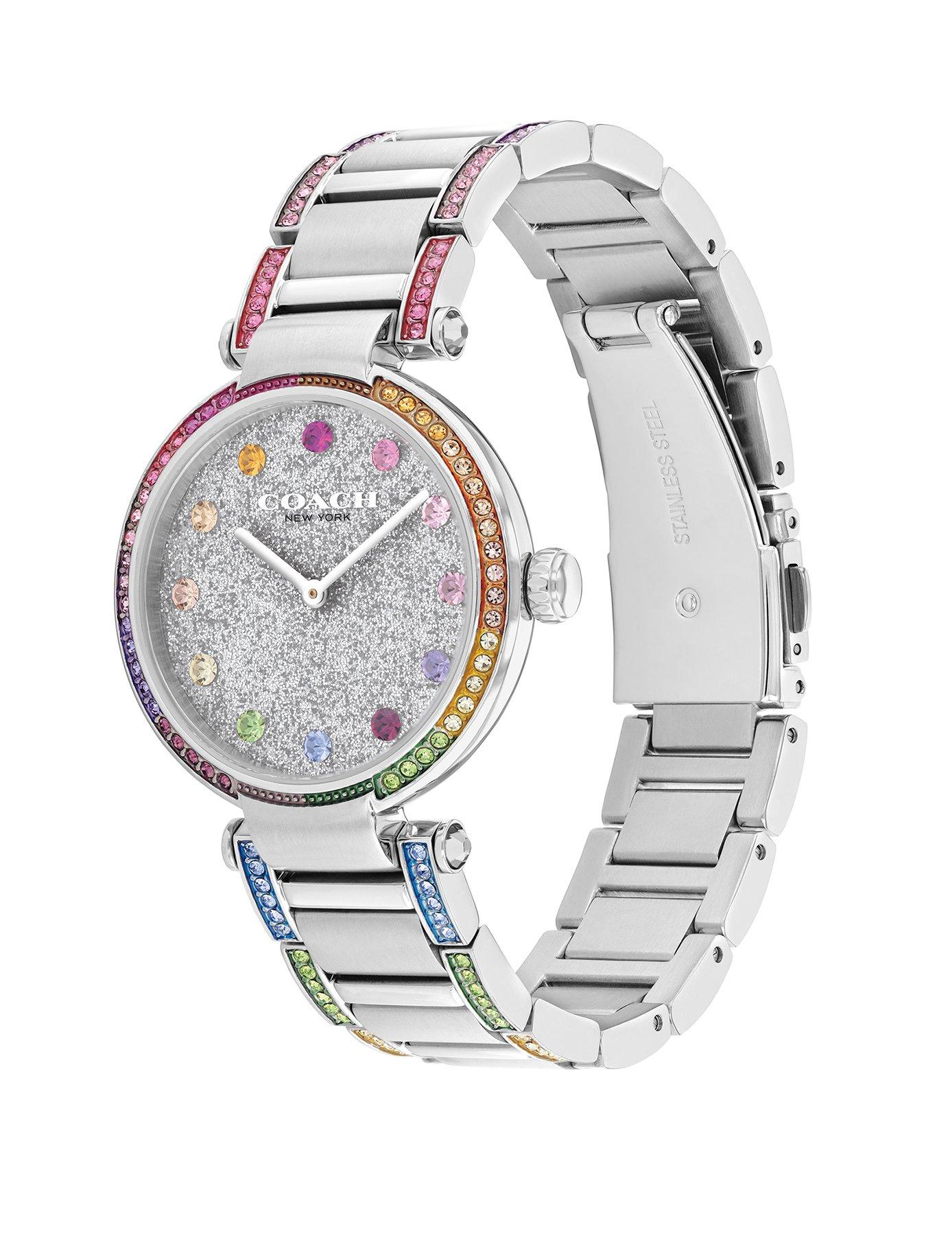 coach-coach-ladies-cary-stainless-steel-rainbow-crystal-watchstillFront