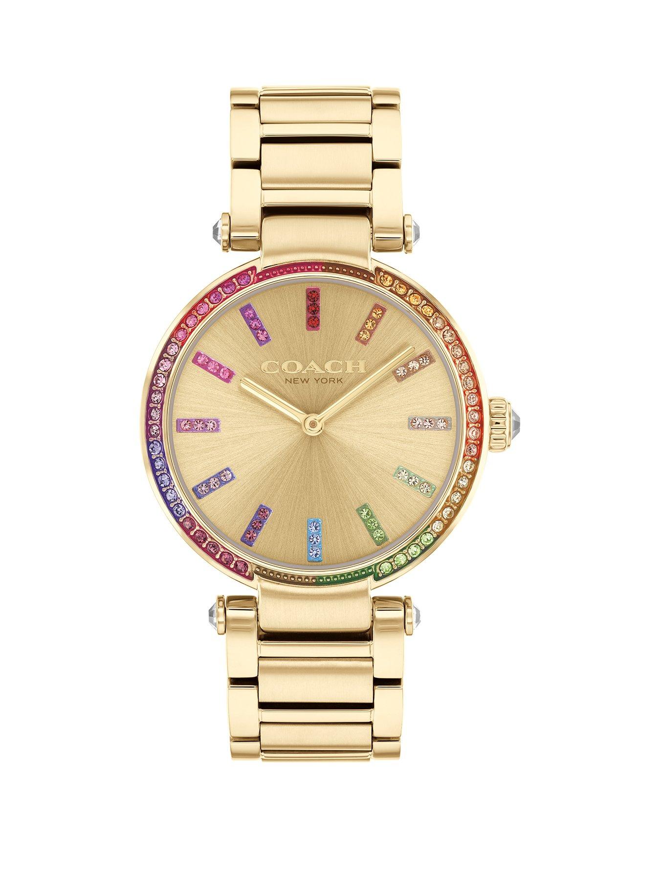 coach-coach-ladies-cary-gold-ip-rainbownbspcrystal-watchfront