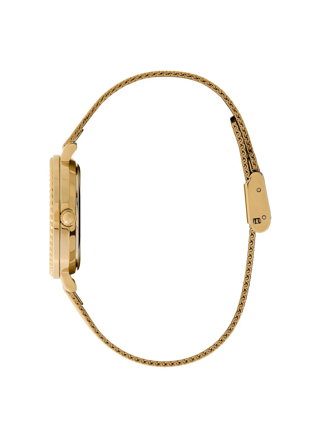 olivia-burton-olivia-burton-30mm-cavier-beaded-gold-ip-mesh-braceletoutfit