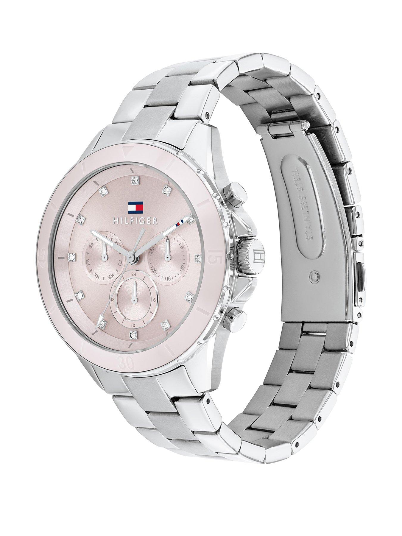 tommy-hilfiger-tommy-hilfiger-womens-stainless-steel-watch-with-a-pink-ceramic-bezelstillFront