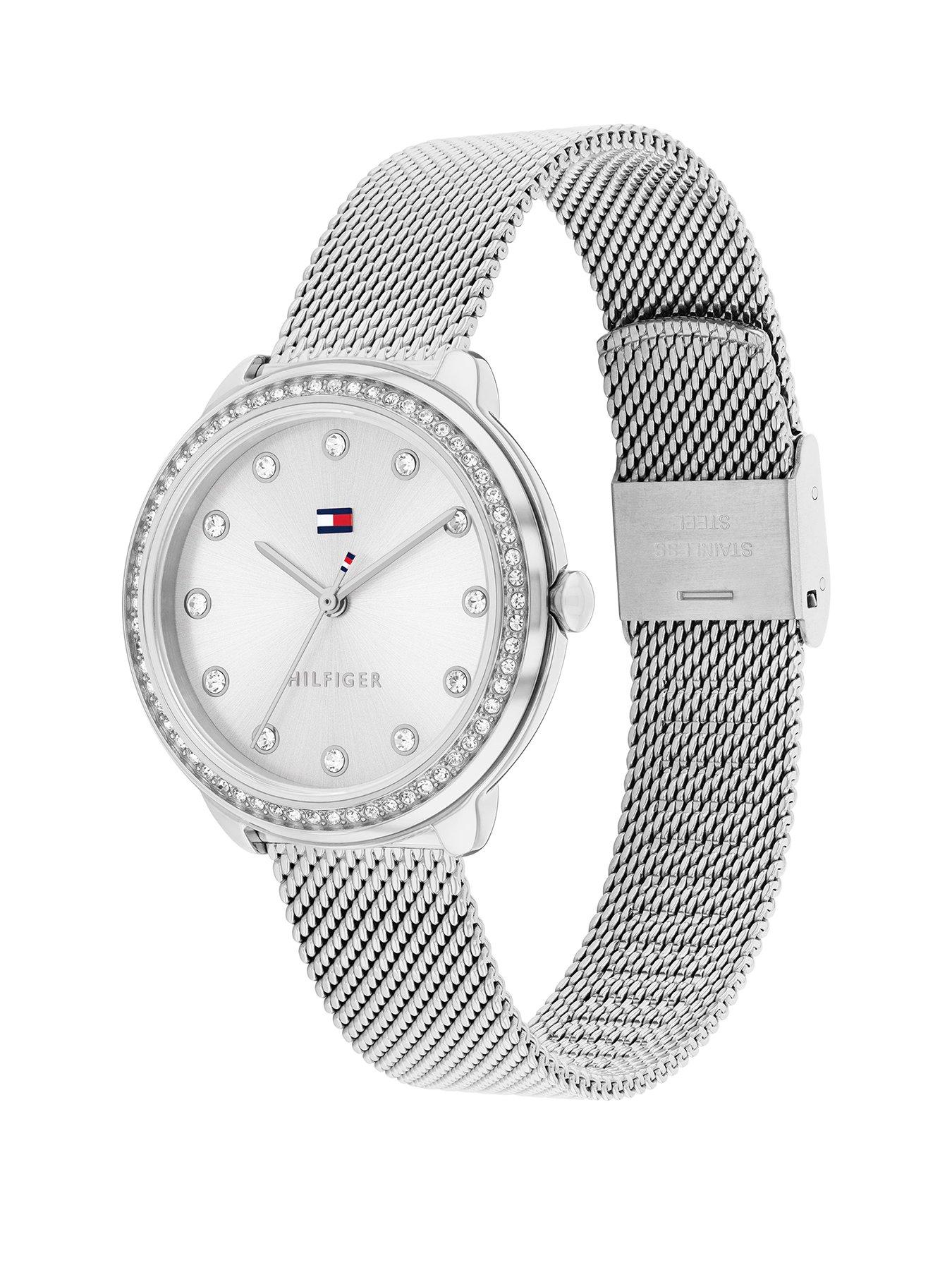 tommy-hilfiger-tommy-hilfiger-womens-stainless-steel-mesh-watch-with-a-crystal-bezelstillFront