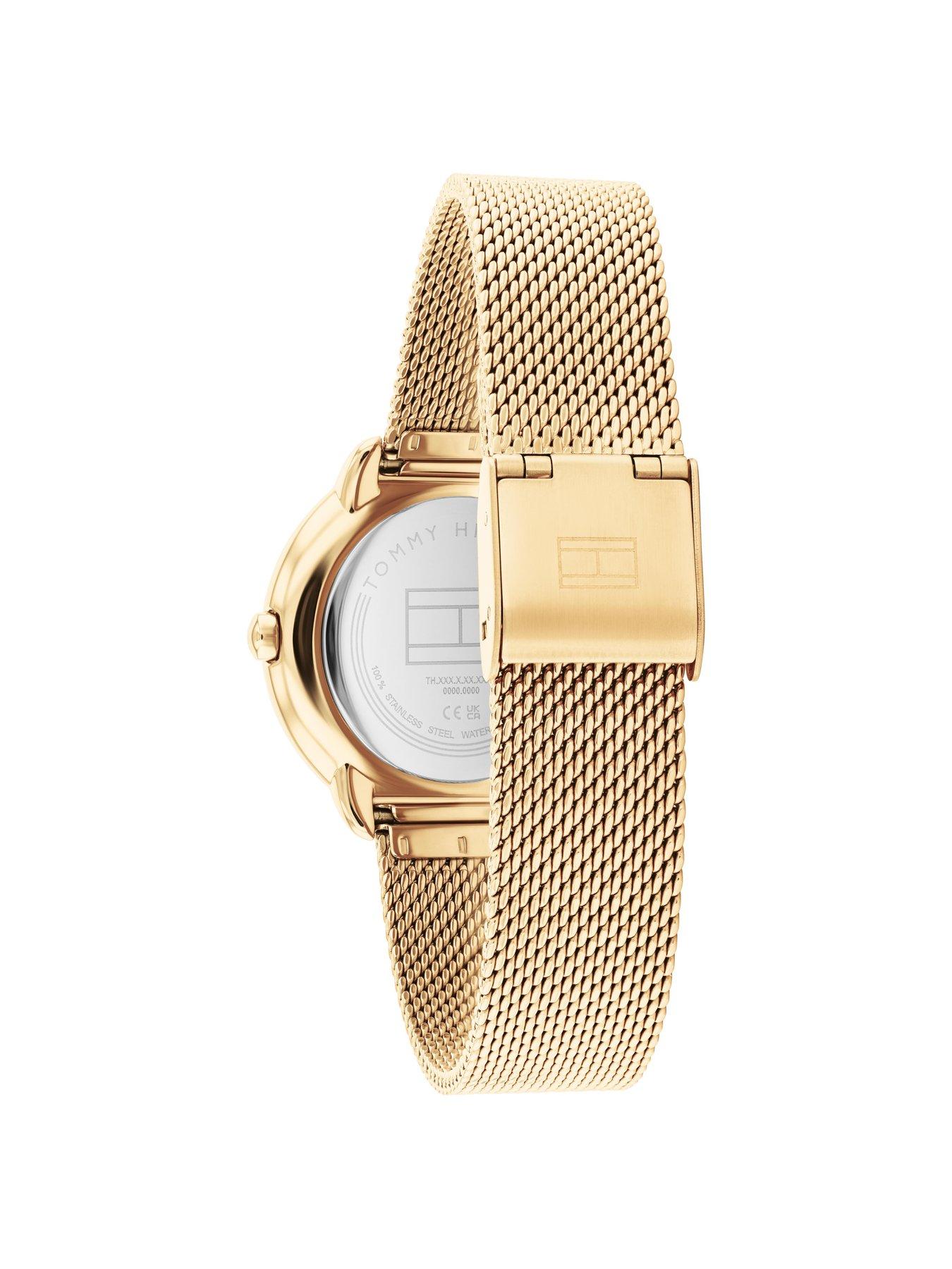 tommy-hilfiger-tommy-hilfiger-womens-gold-plated-mesh-watch-with-a-crystal-bezelback