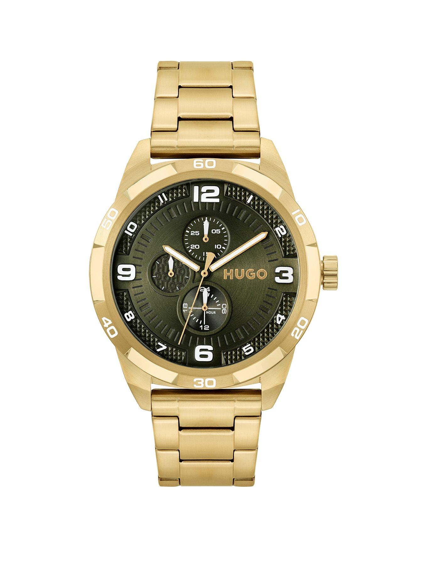 hugo-gents-grip-light-gold-ip-bracelet-watch