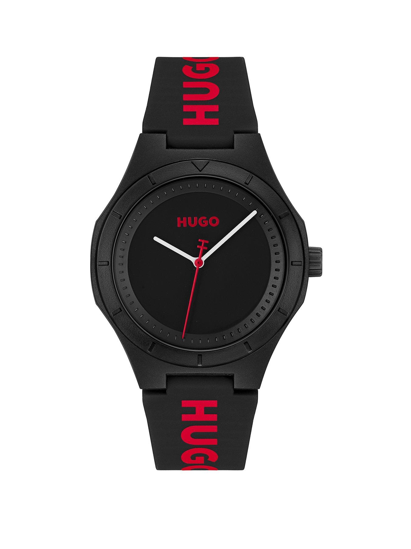 hugo-gents-hugo-litforhim-black-silicone-watch