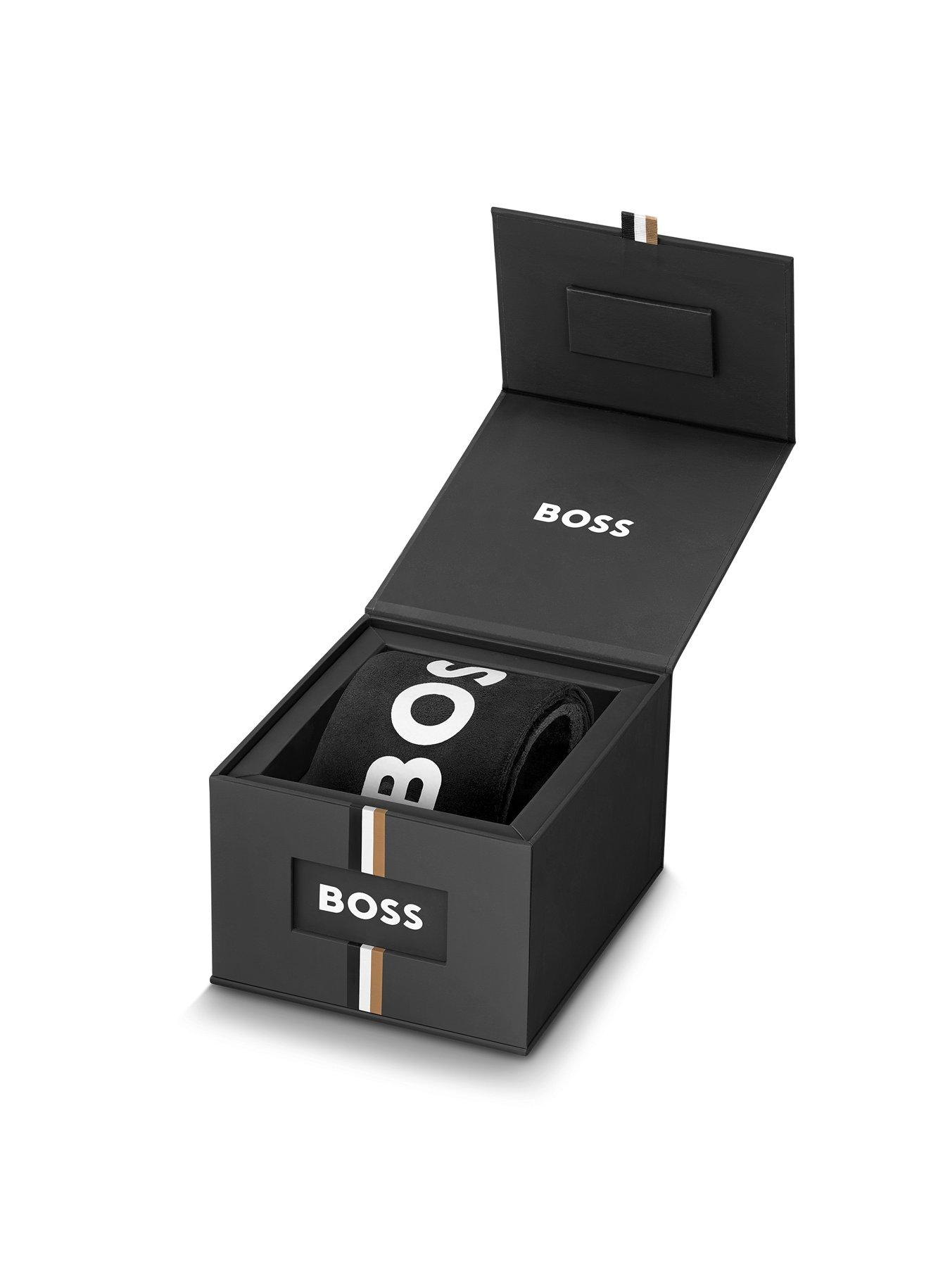 boss-gents-runner-chronograph-black-silicone-strap-watchdetail