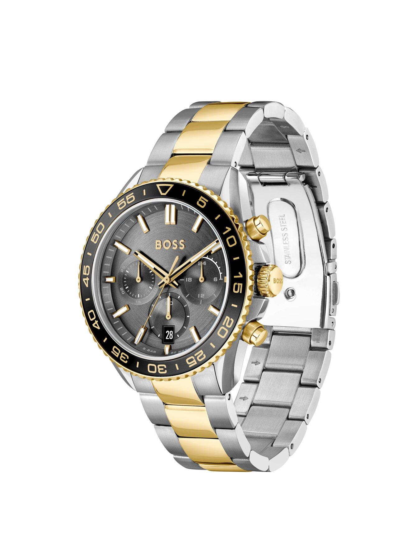 boss-gents-runner-chronograph-bi-colour-bracelet-watchback