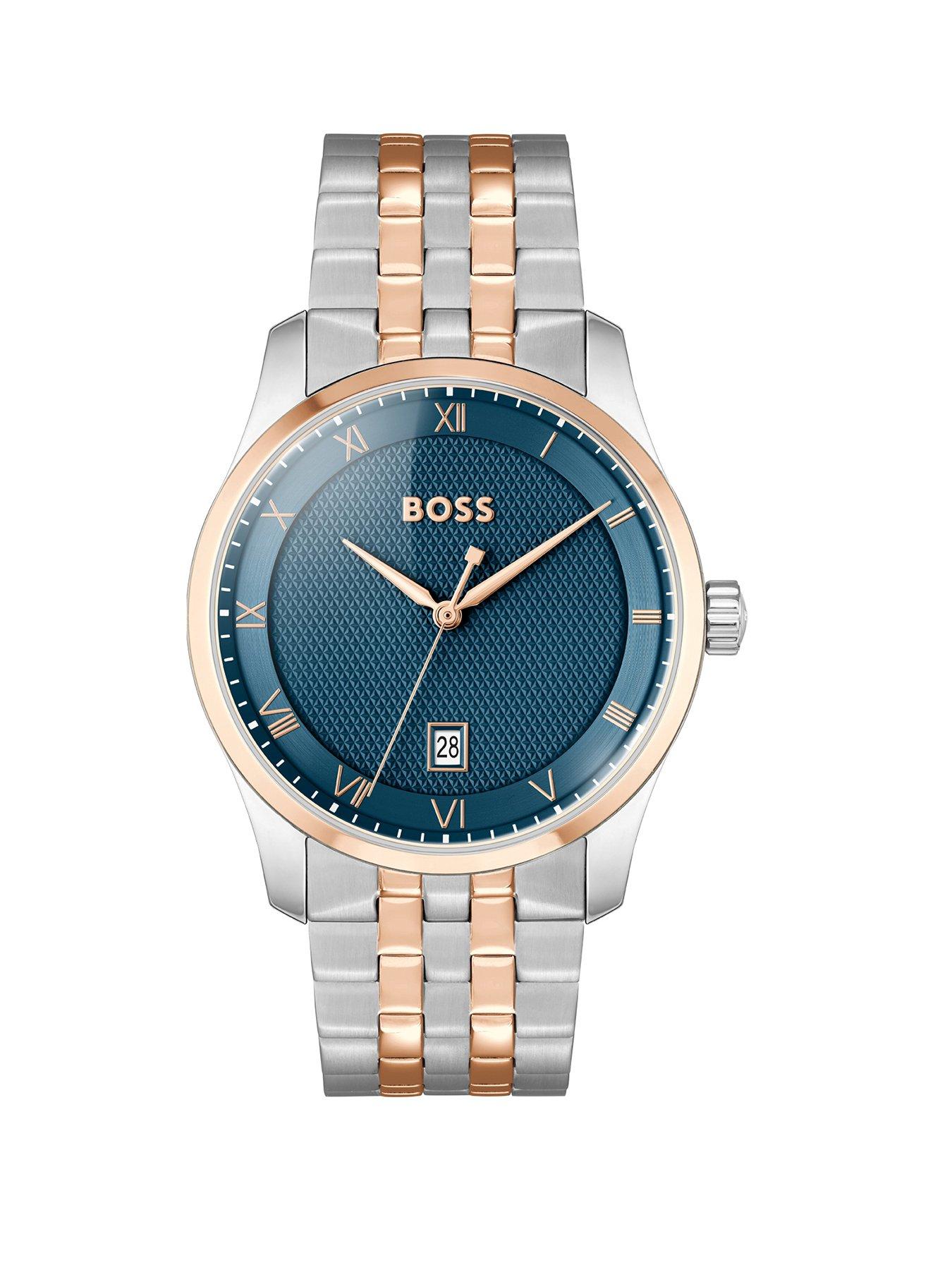 boss-gents-principle-bi-colour-bracelet-watch