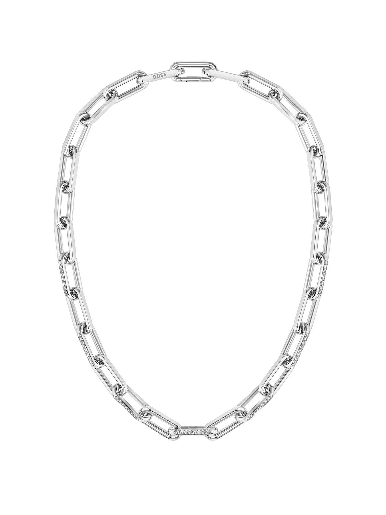 boss-ladies-halia-stainless-steel-crystal-linked-necklace