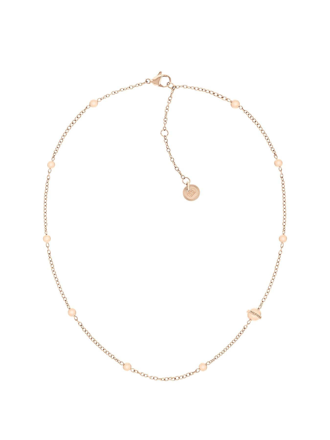 tommy-hilfiger-tommy-hilfiger-womens-carnation-gold-plated-orb-necklace