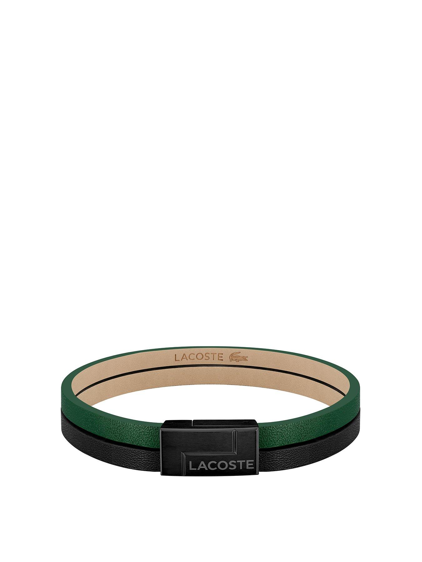 lacoste-mens-lacoste-traveller-green-and-black-ip-stainless-steel-bracelet