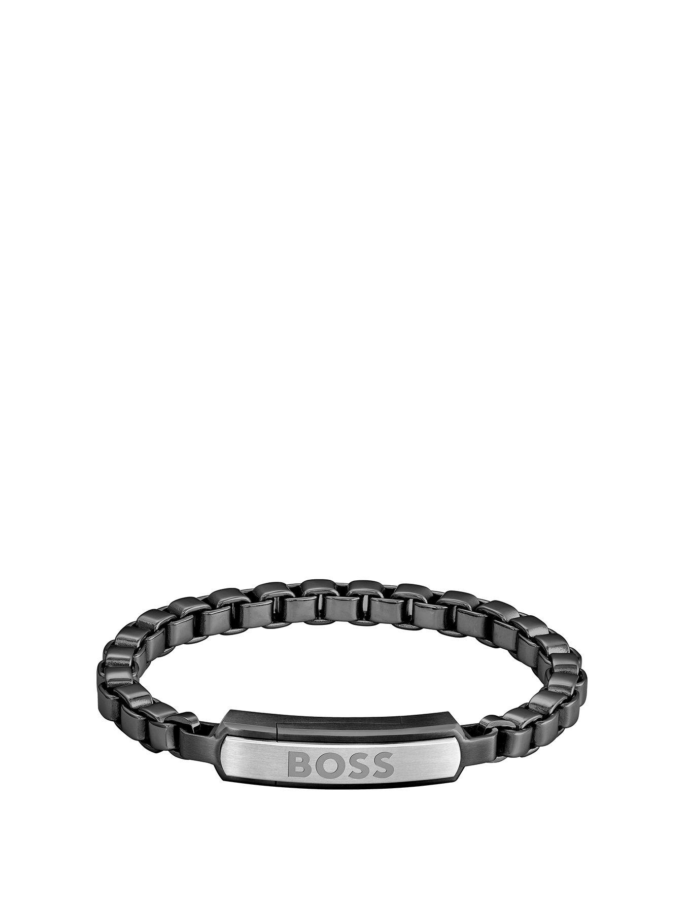 boss-gents-devon-box-chain-black-ip-bracelet