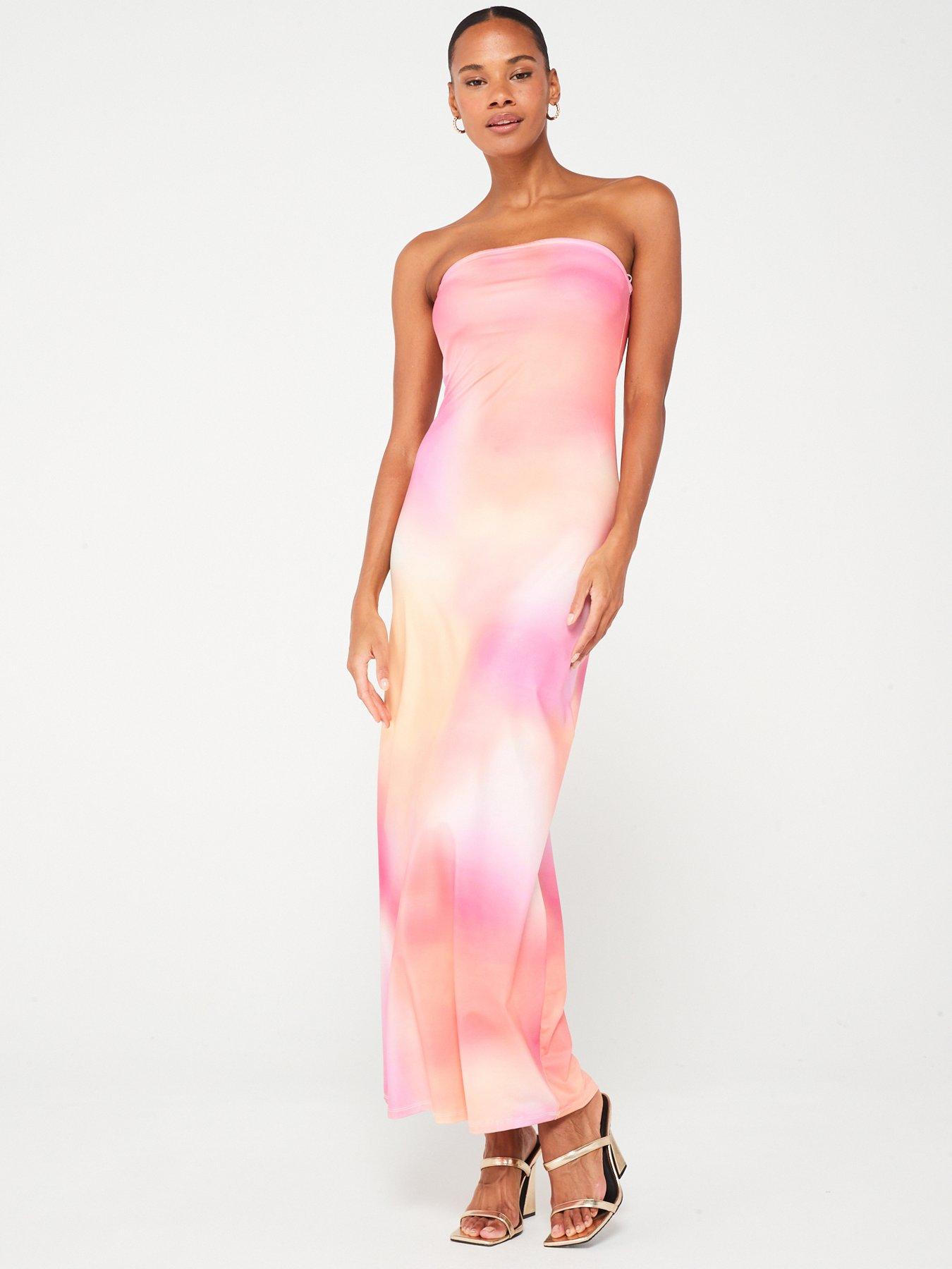 something-new-tie-dye-maxi-strapless-dress-pink