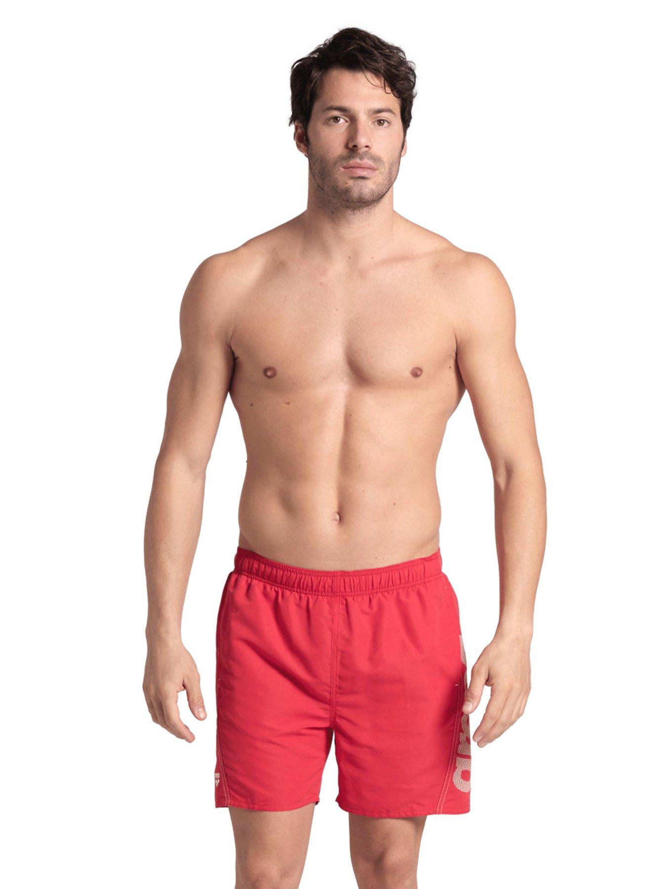 arena-mens-fundamentals-logo-swimshort-redwhite