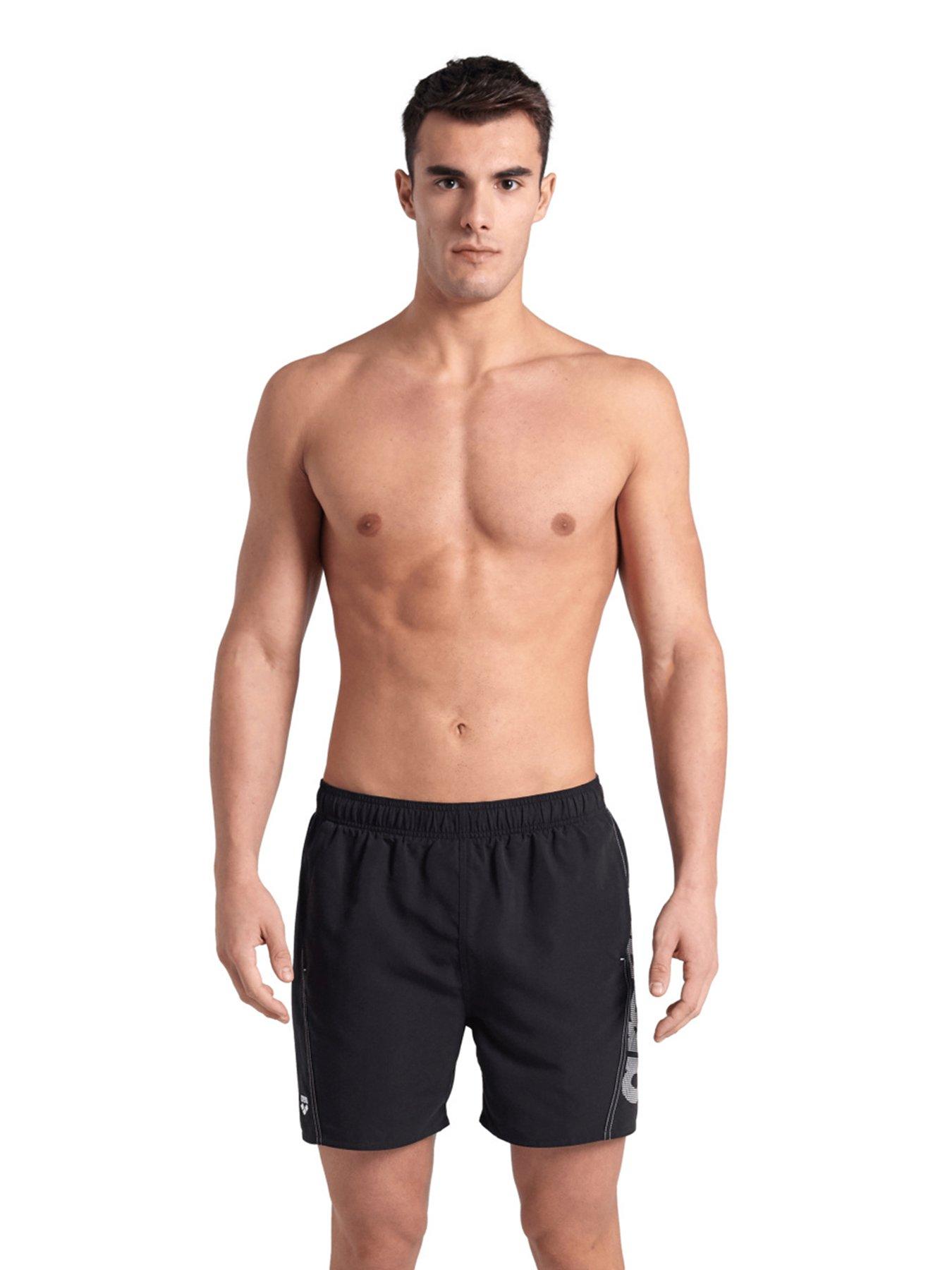 arena-mens-fundamentals-logo-swimshort-blackwhite