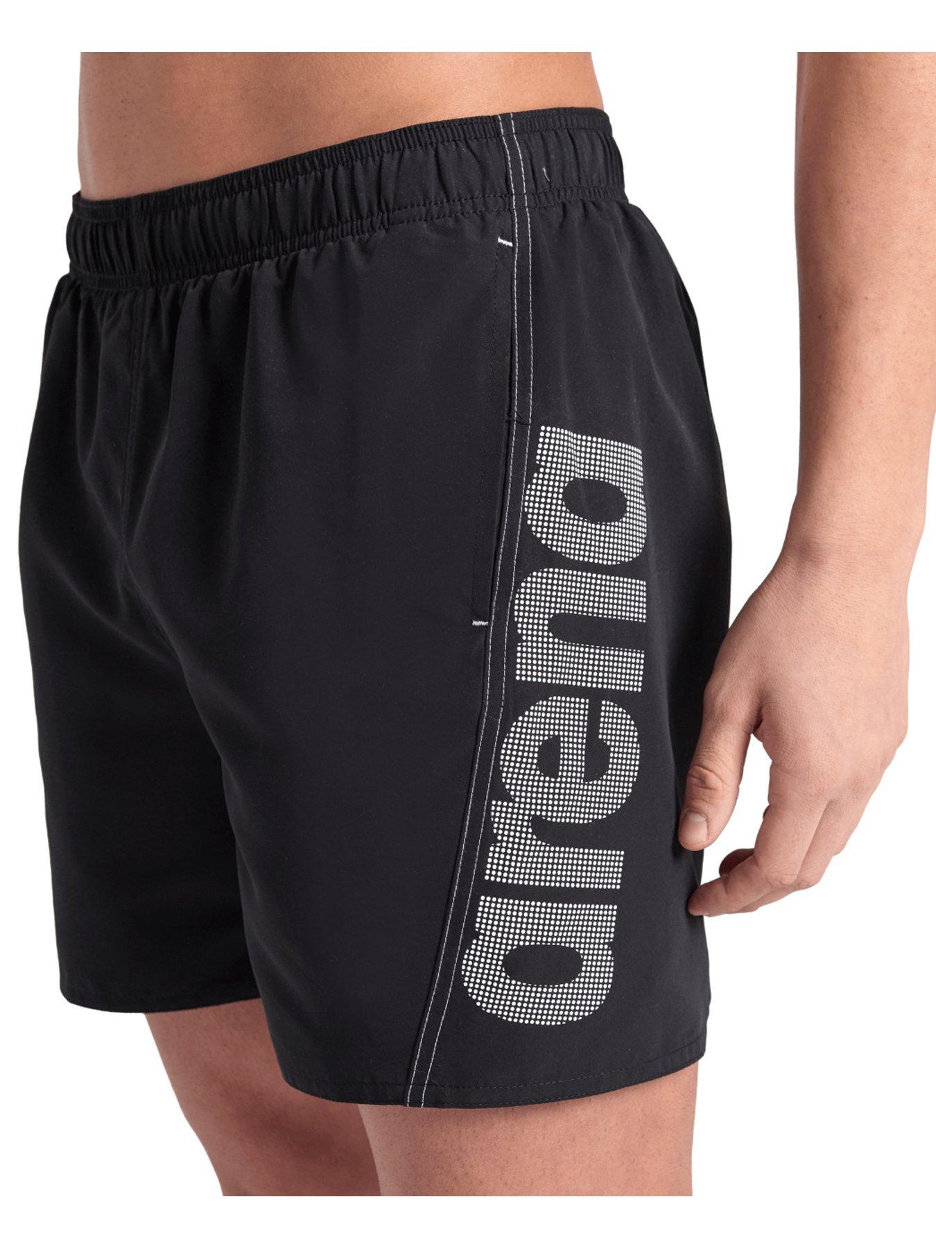 arena-mens-fundamentals-logo-swimshort-blackwhiteoutfit