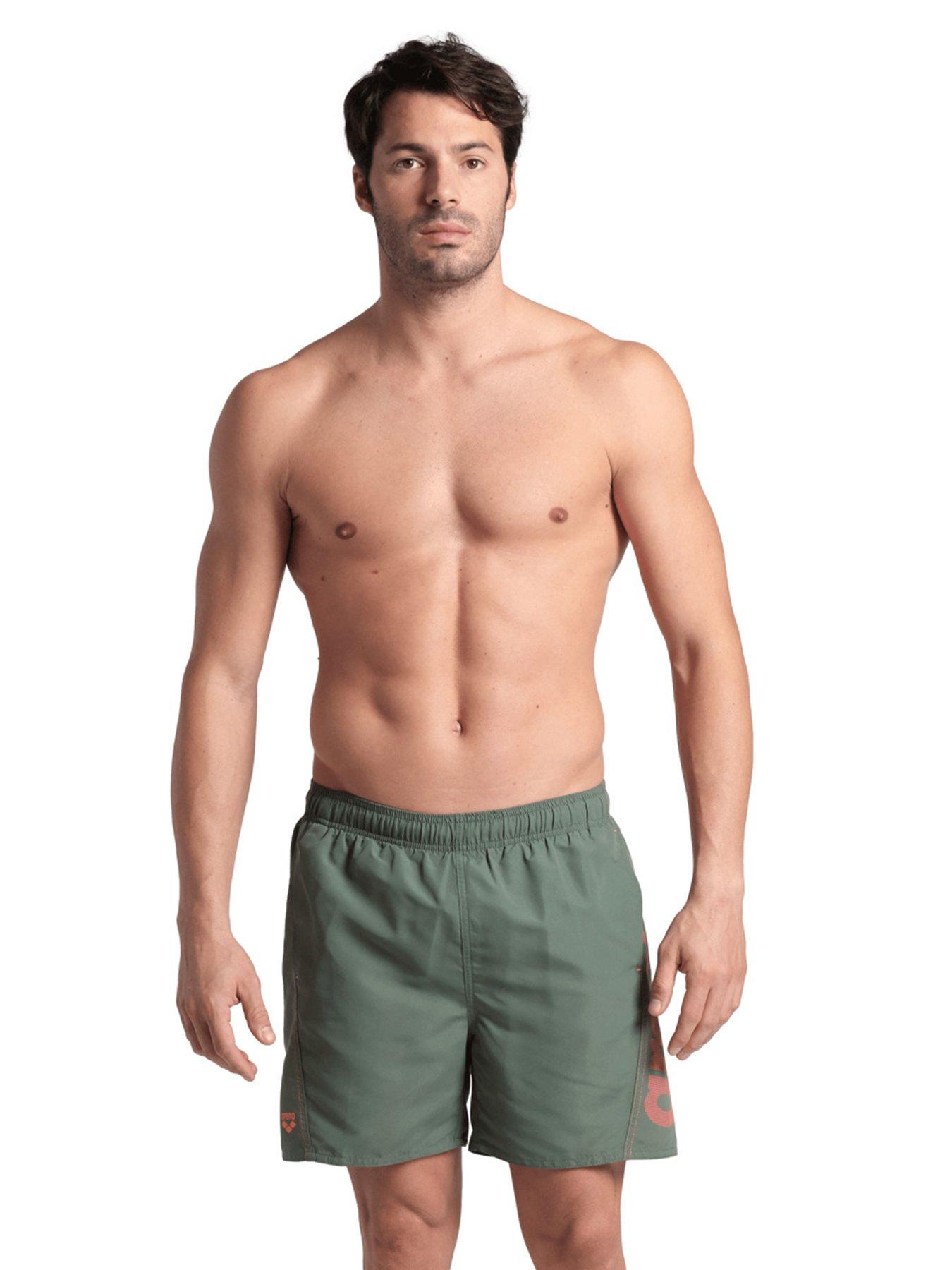 arena-mens-fundamentals-logo-swimshort-greenred