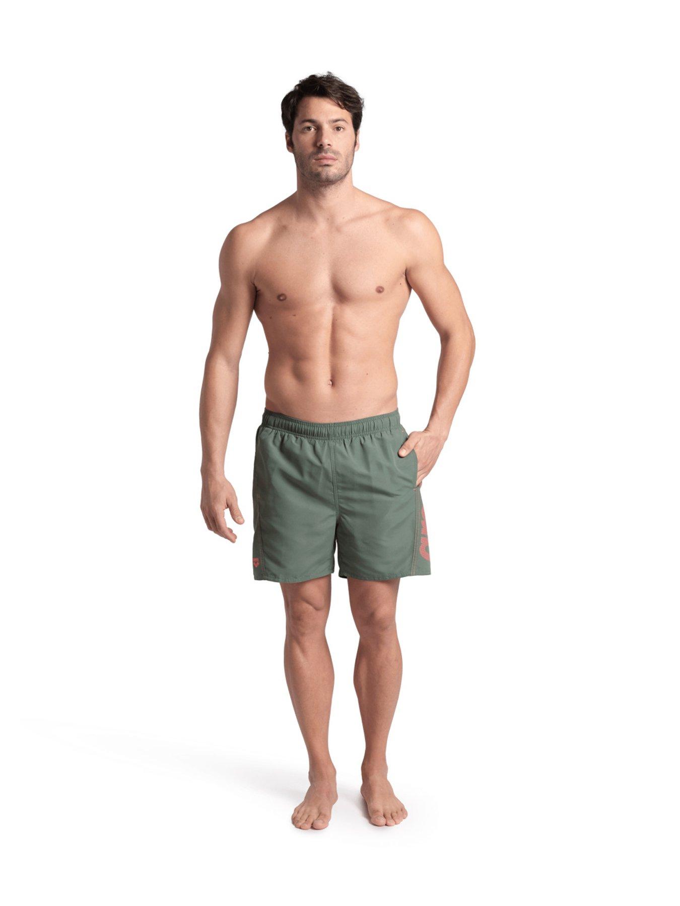 arena-mens-fundamentals-logo-swimshort-greenredback