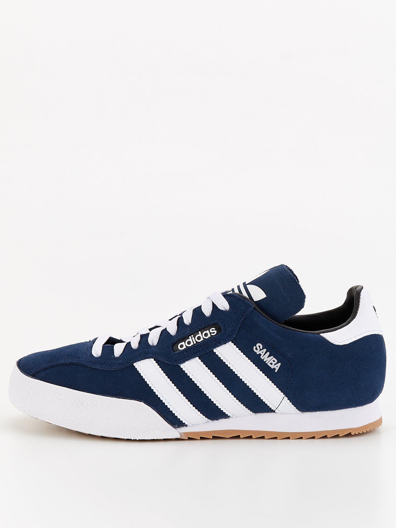 Adidas blue suede trainers online